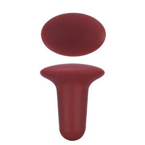 Elegant Oval Panel Nail Shaped Silicone Wine Stopper Cork 29