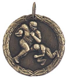 Football XR100 Series Medal, 1 1/4" 2