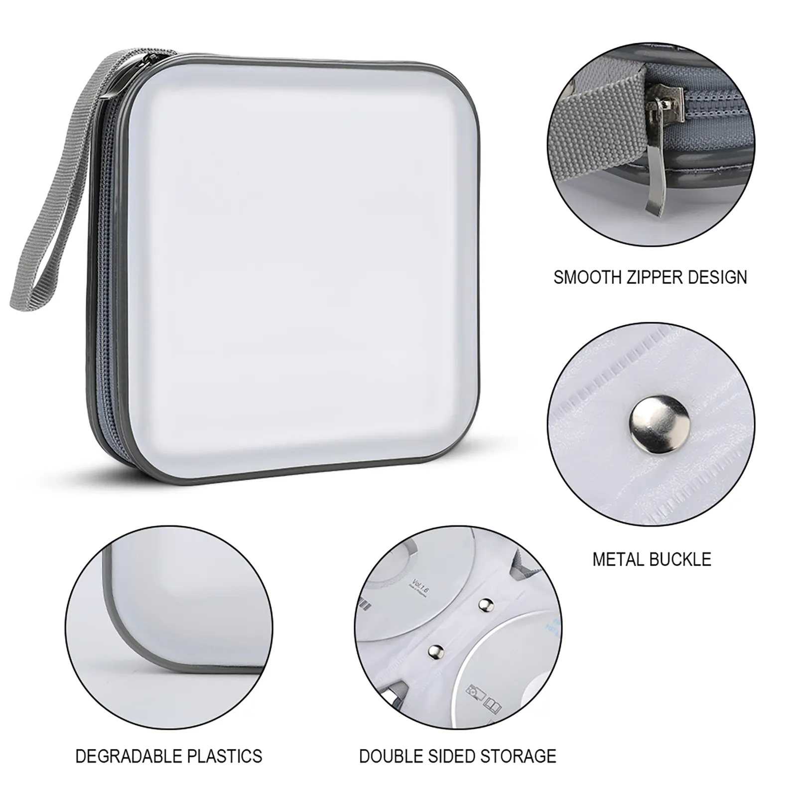 Custom Printed CD Case with Logo - Durable Waterproof Storage for 40 DVDs Bulk Order 1