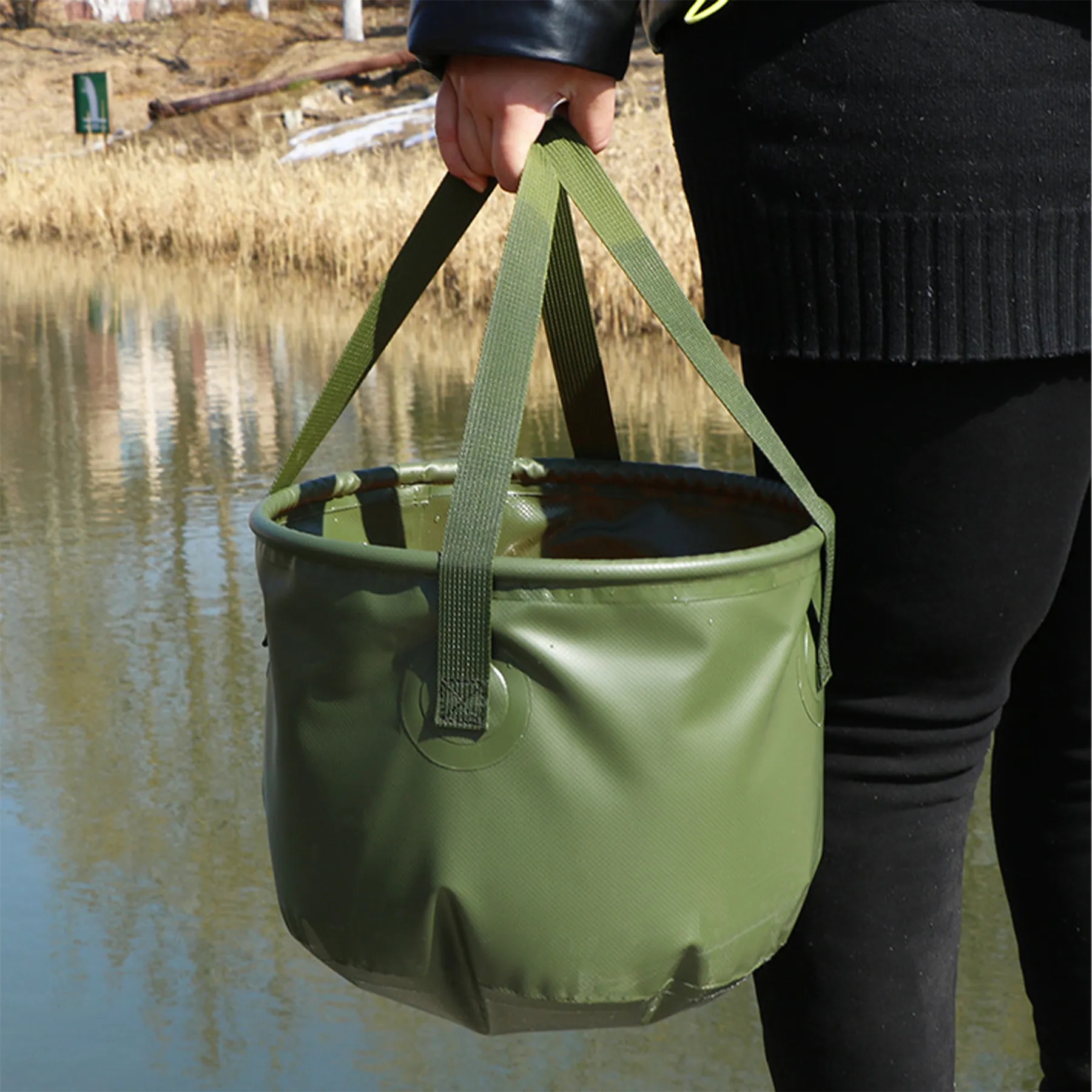 Pvc Portable Folding Camping Picnic Basin 5