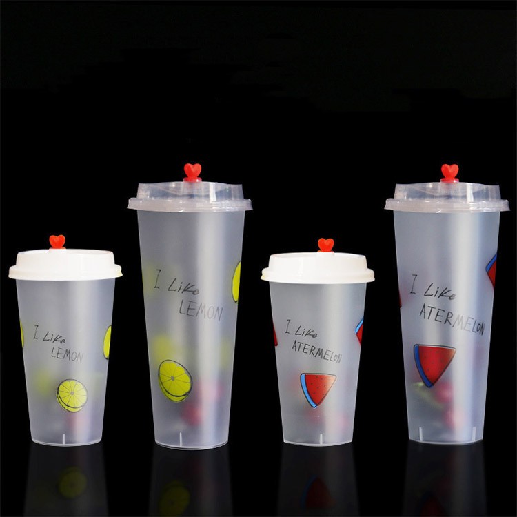16 oz Frosted Flexible Plastic Cup 2