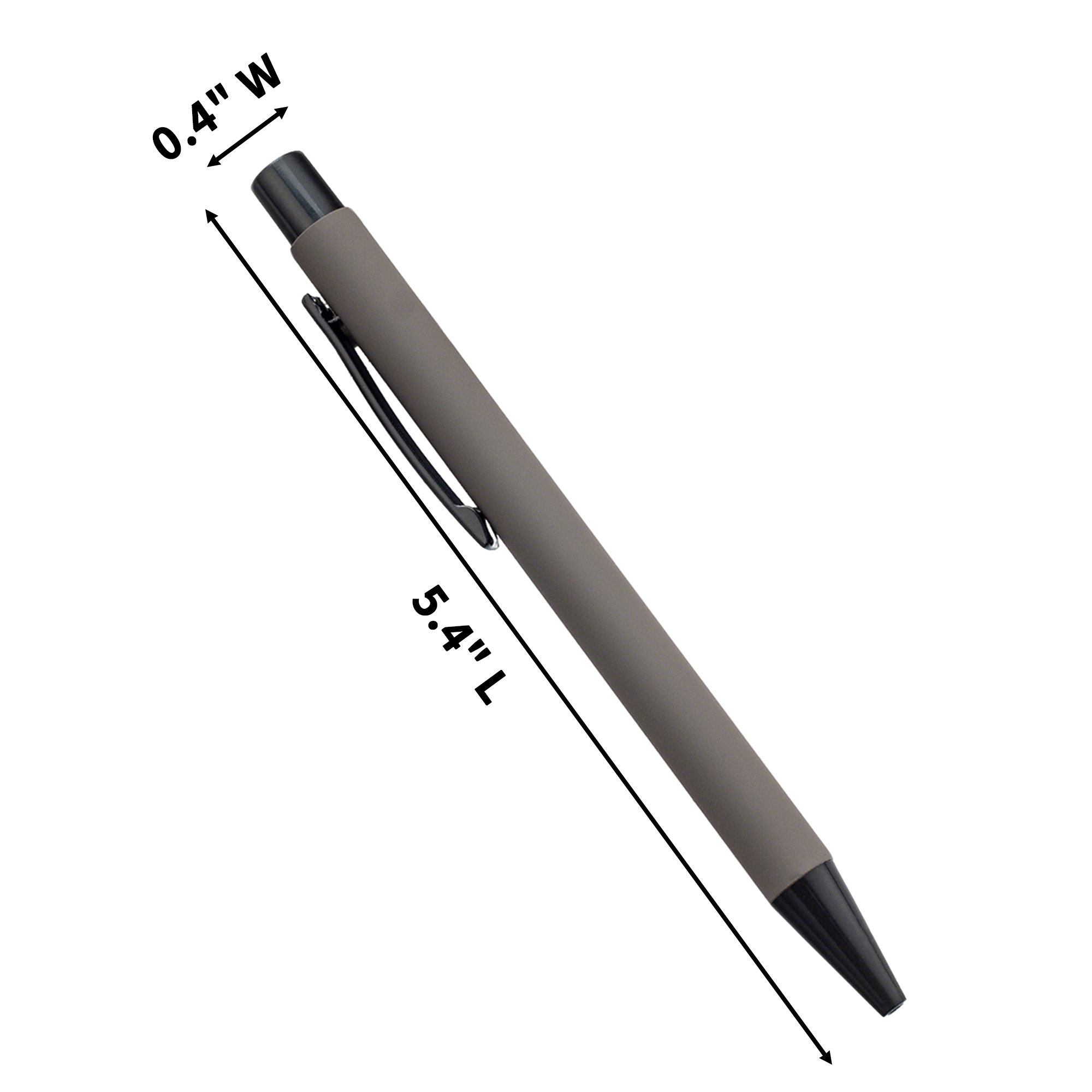 Metal Clip Ballpoint Pen With Colored Barrel 9