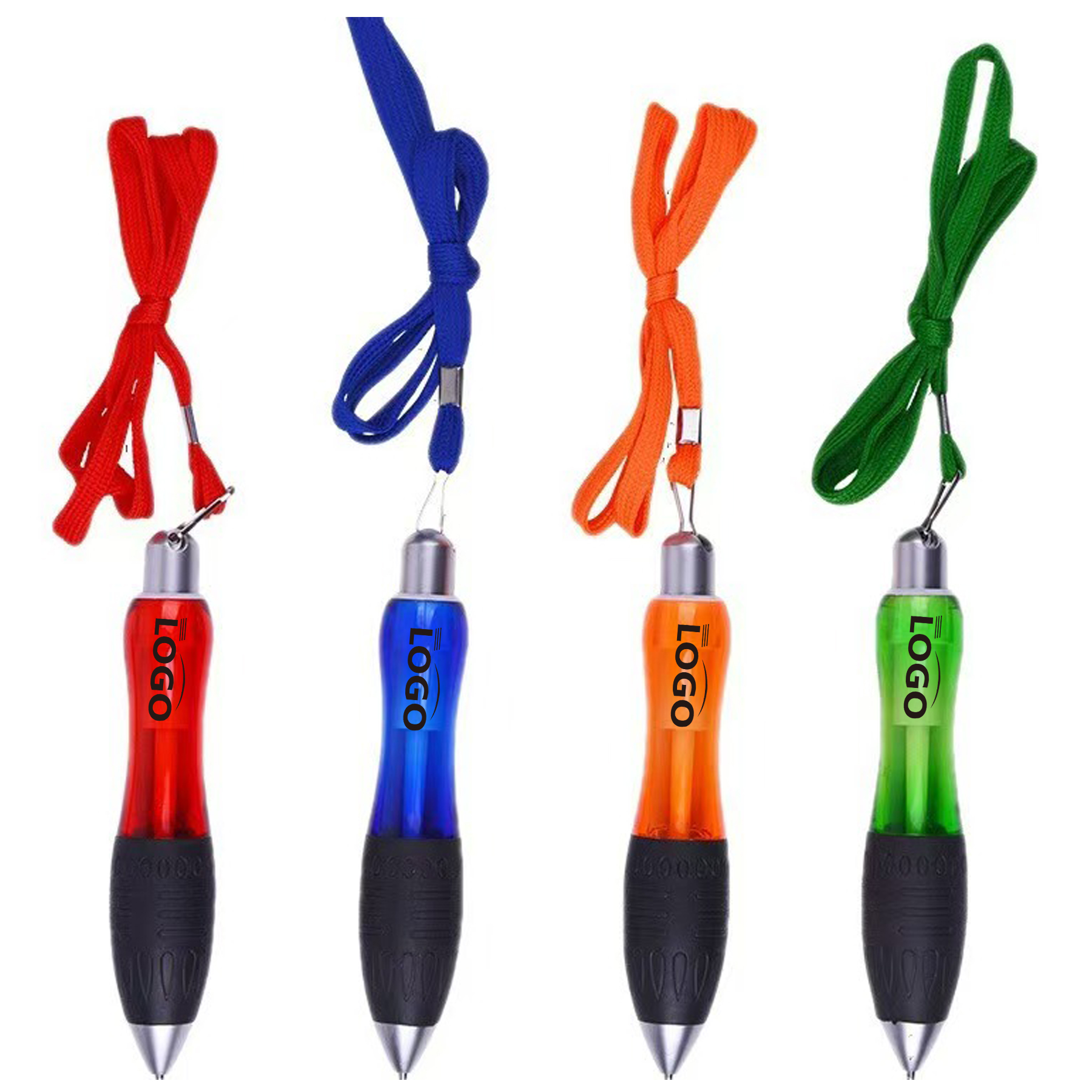 Retractable Shuttle Pens with Neck Lanyard 2