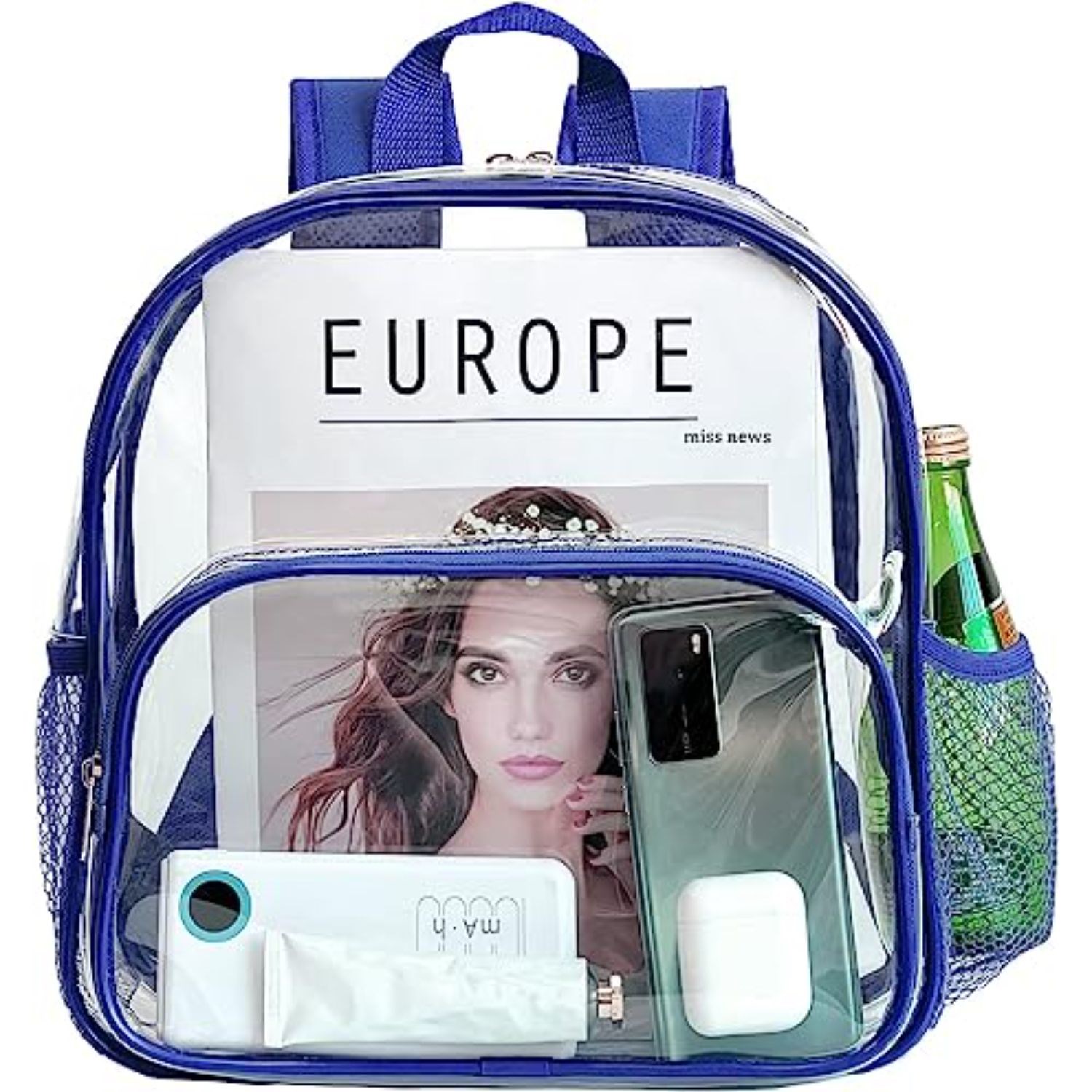 Travel Heavy Duty Clear Bag PVC Transparent Backpack 3