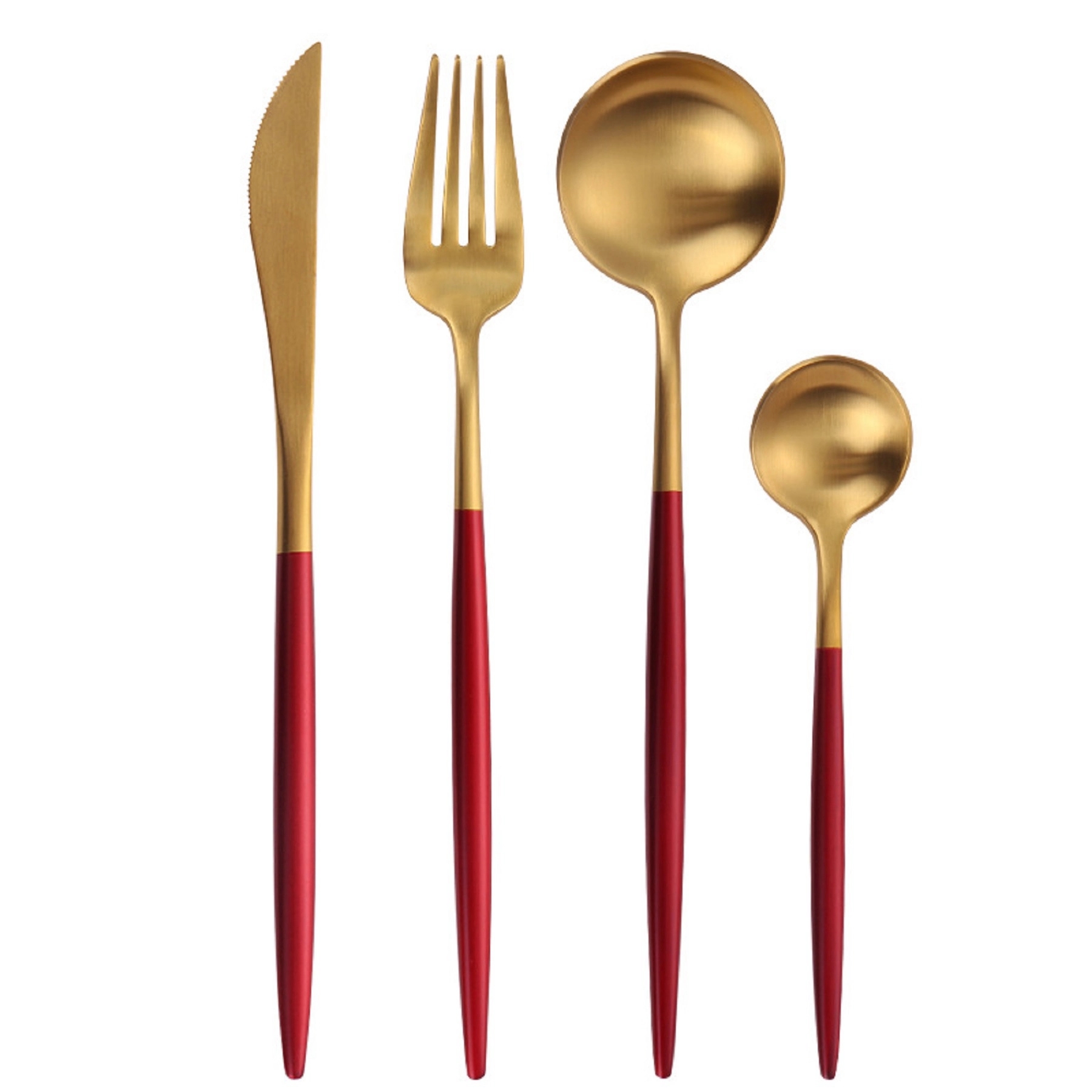 Stainless Steel Cutlery Set with Colorful Handle 17