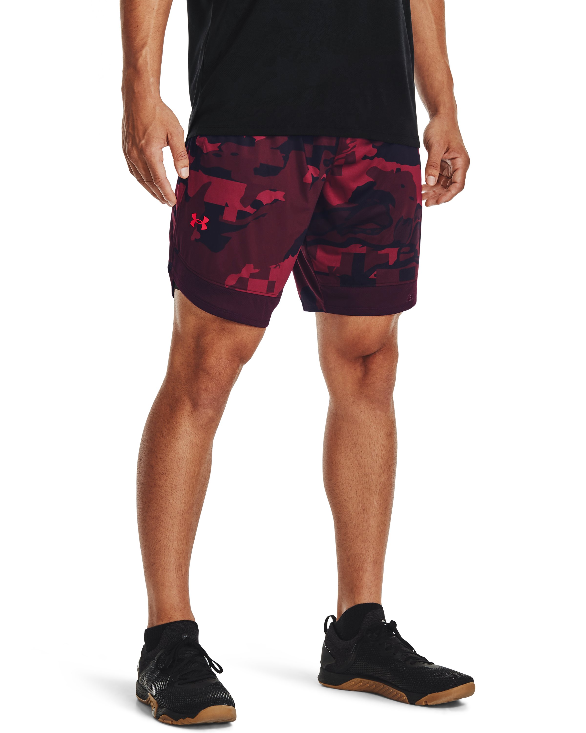 UA Train Stretch Camo Men's Shorts 4
