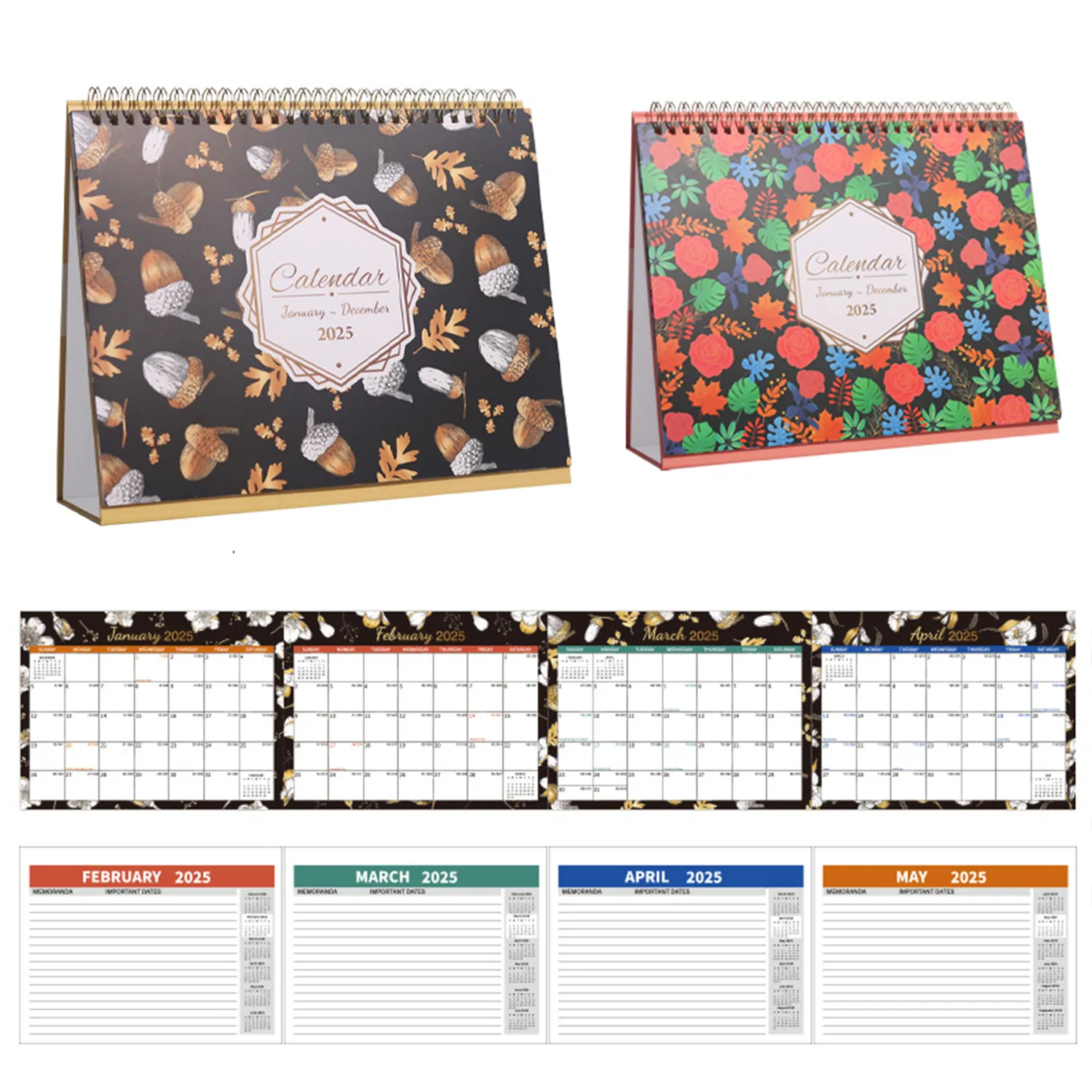 2025 Flower Page-Turning Calendar 2