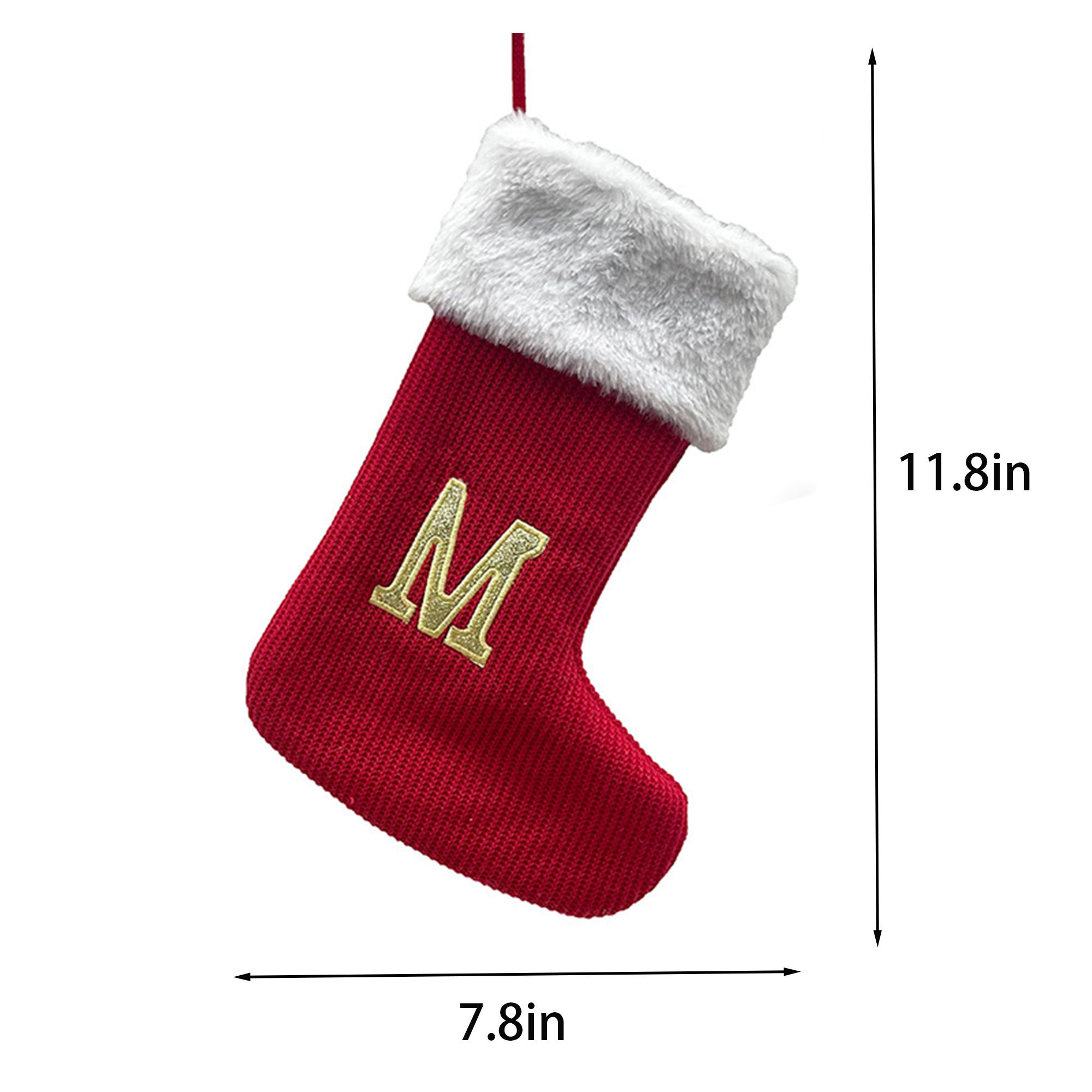 Red letter Christmas gift socks 2