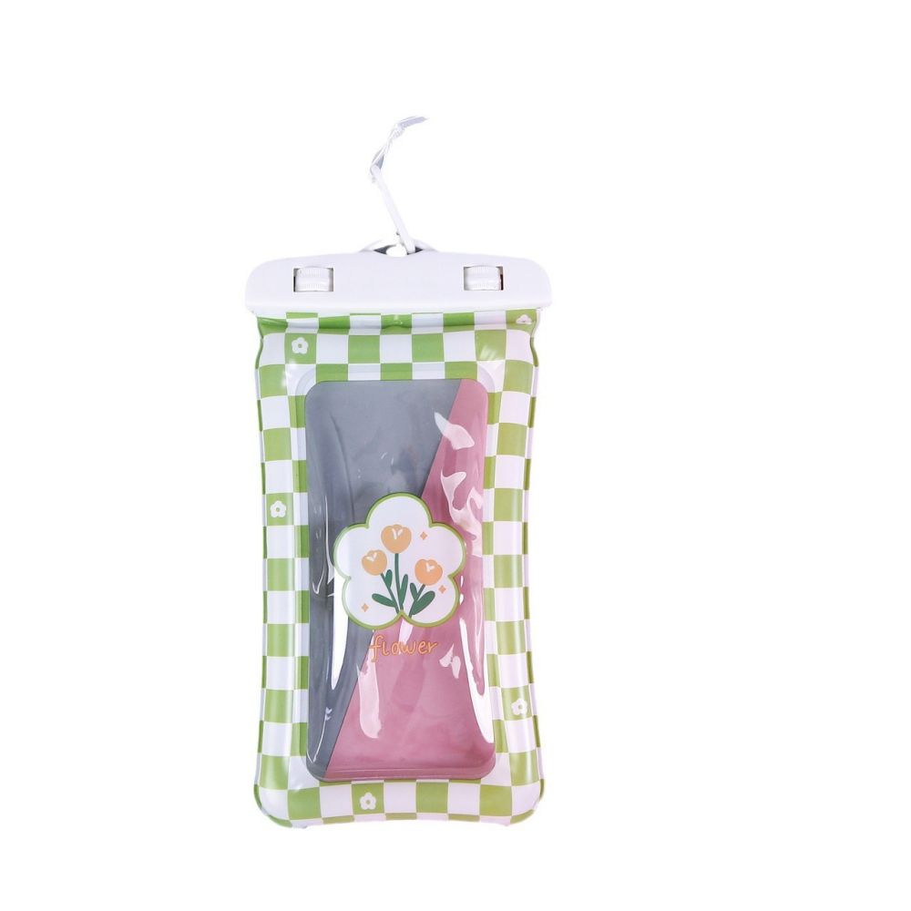 PVC Inflatable Waterproof Phone Pouch For Swimming With Touch Screen Capability 4