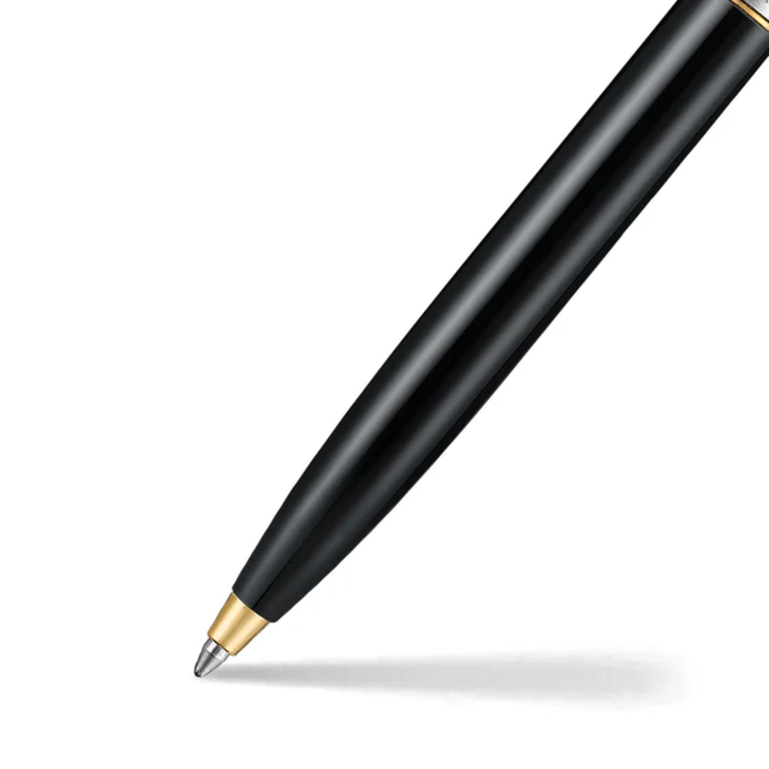 SHEAFFER® Sentinel Metal 335 Glossy Black Gold Trim Executive Ballpoint Pen w/ Gift Box 1