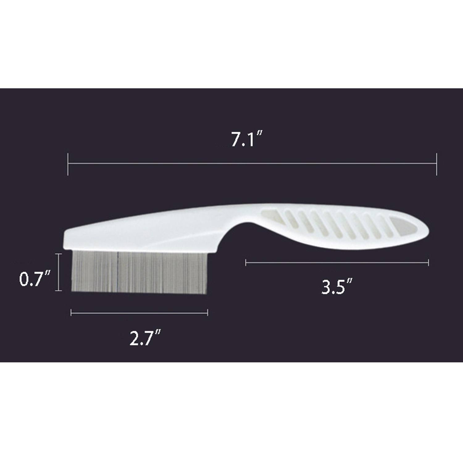 Pet Stainless Steel Pin Brush 3