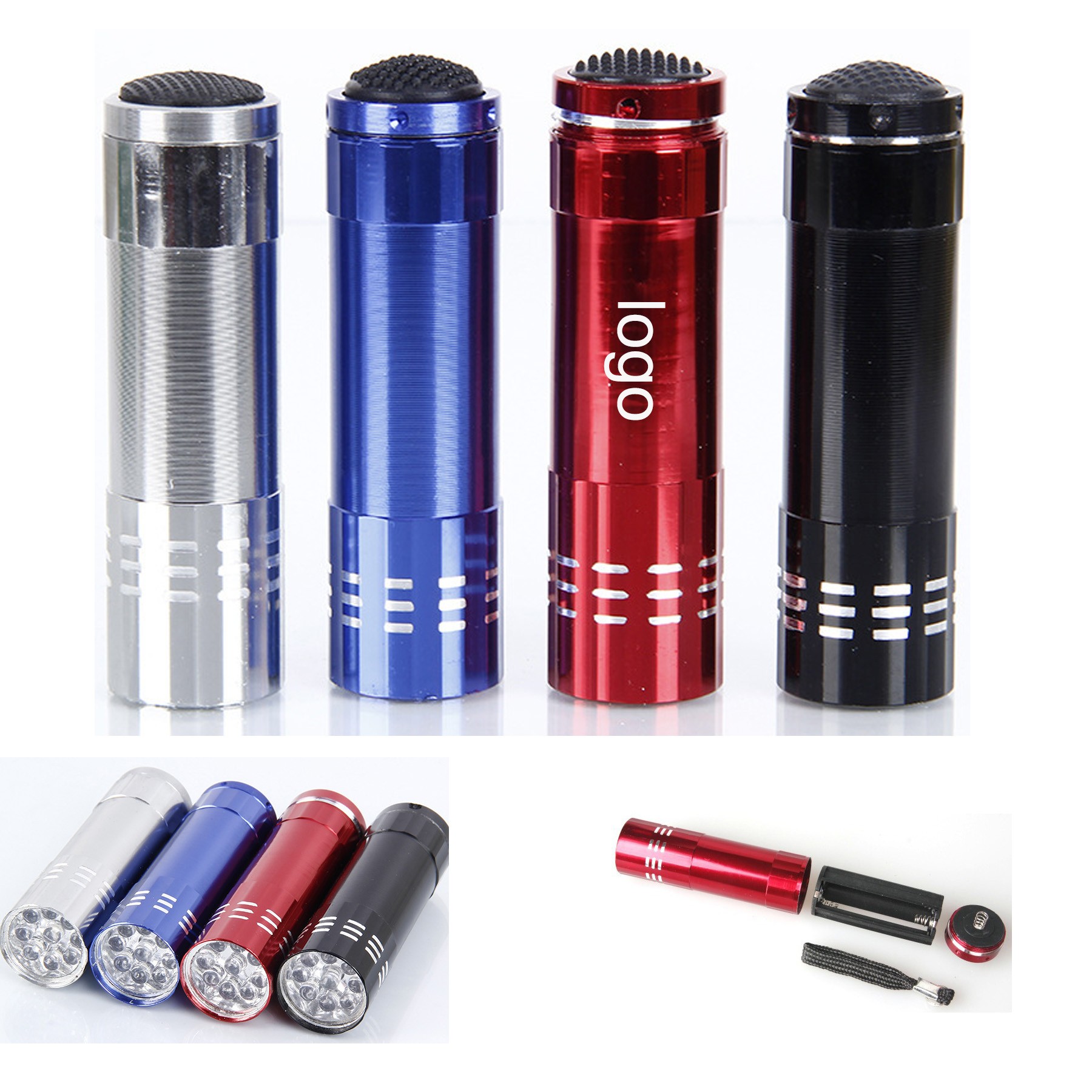 Bright Aluminum Handheld Flash Light with Lanyard 1