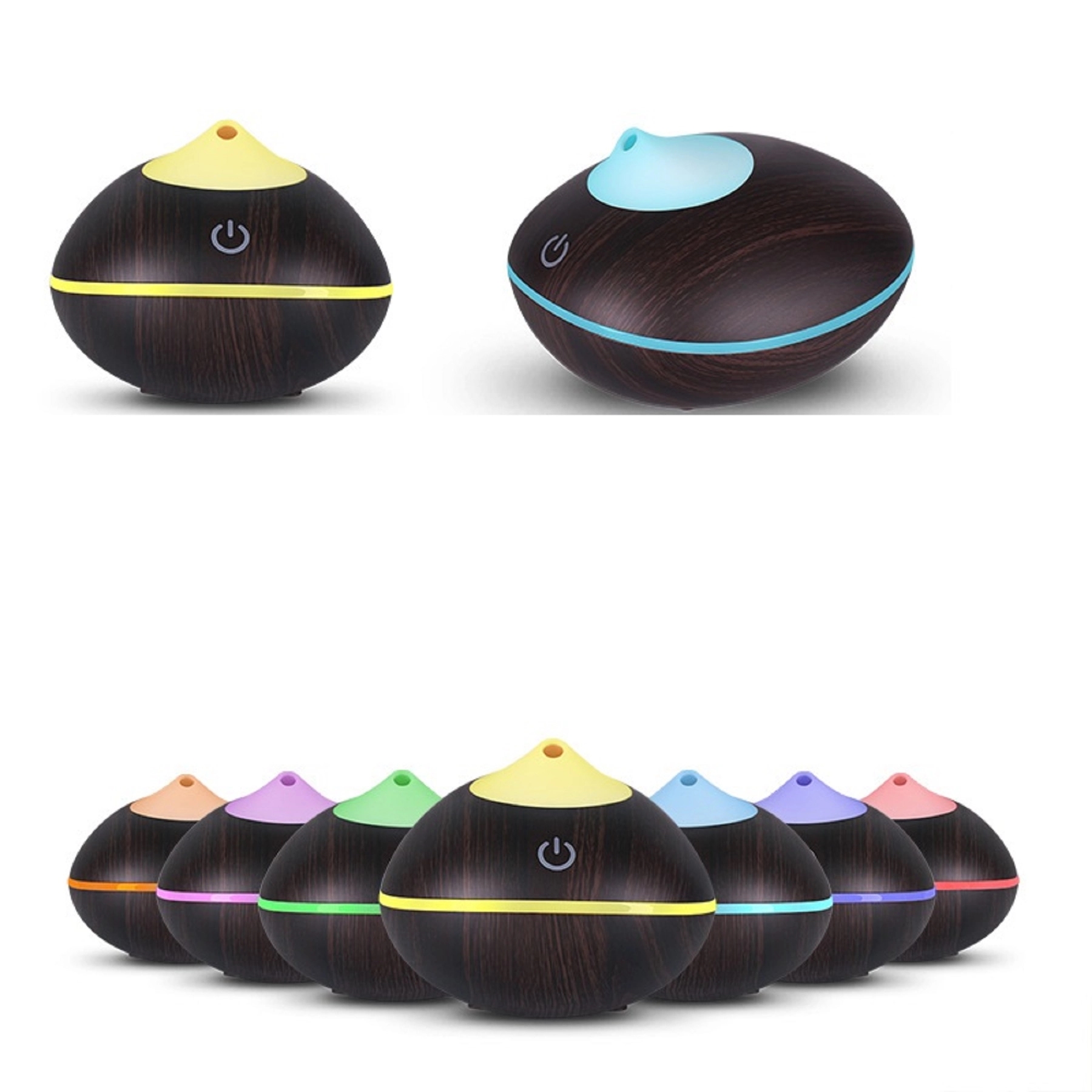 200 ml Wood Grain Aroma Diffuser Humidifier for Home 2