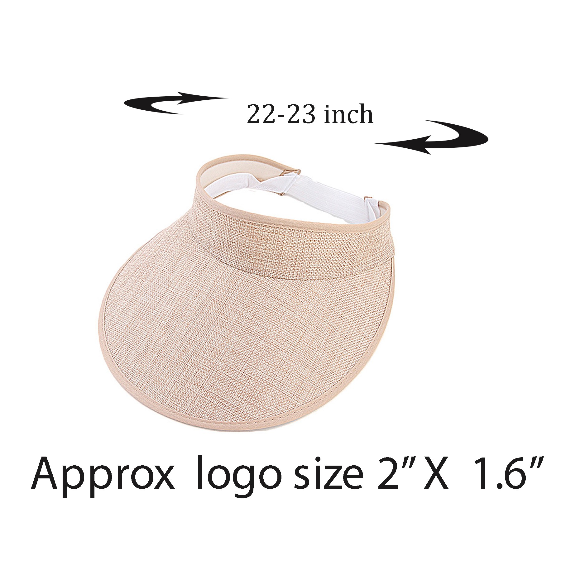 Linen Sun Visor Hat 2