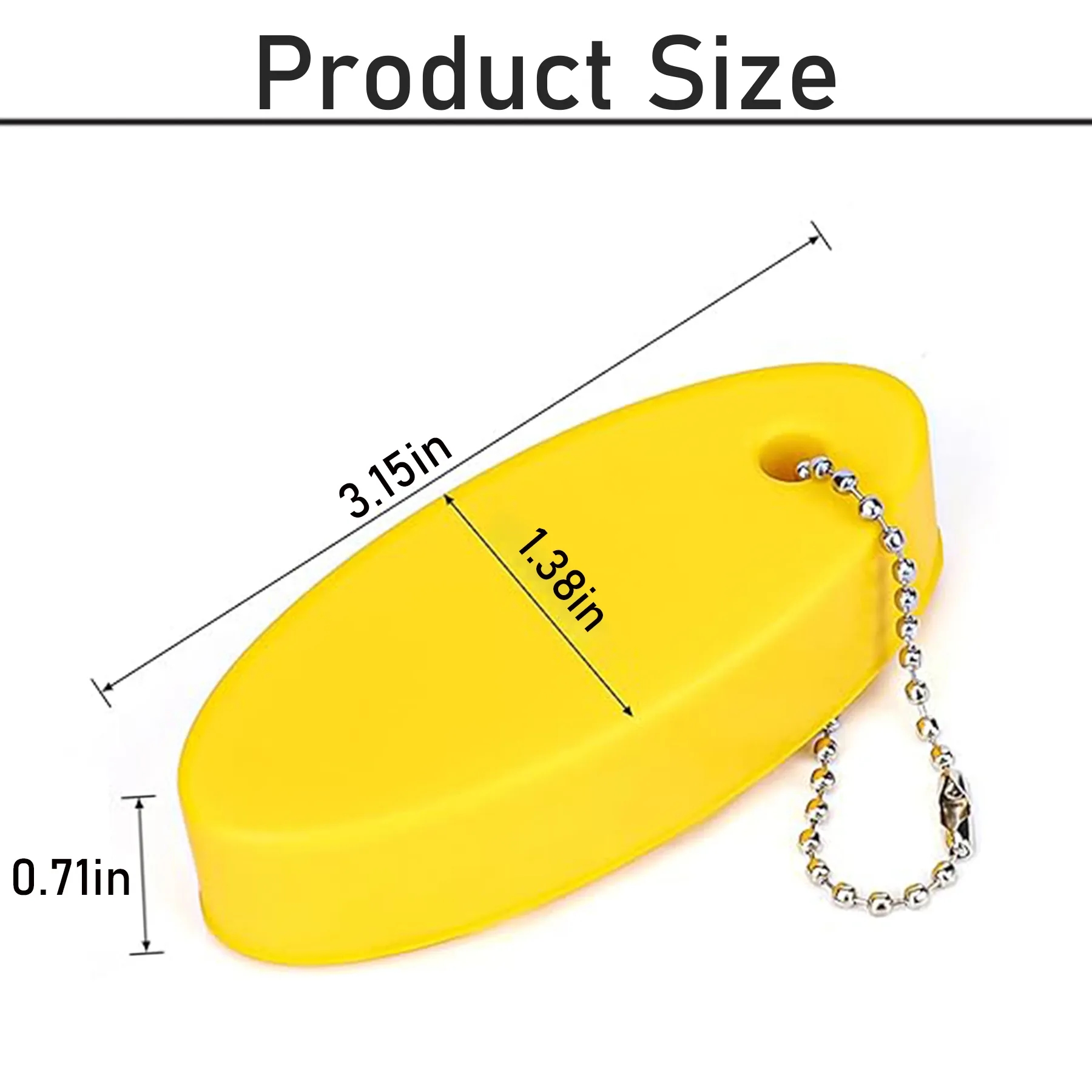 Oval Shaped Foam Floating Keychain For Boat Keys 4