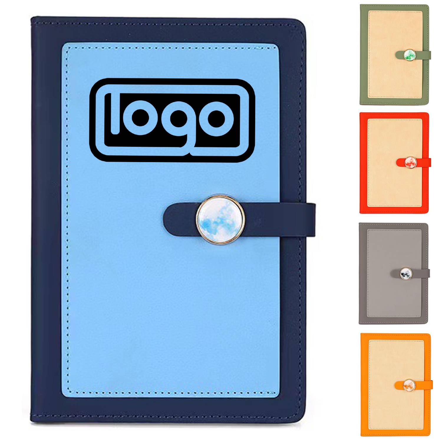 A5 Buckle PU Leather Multi-color Notebook 7
