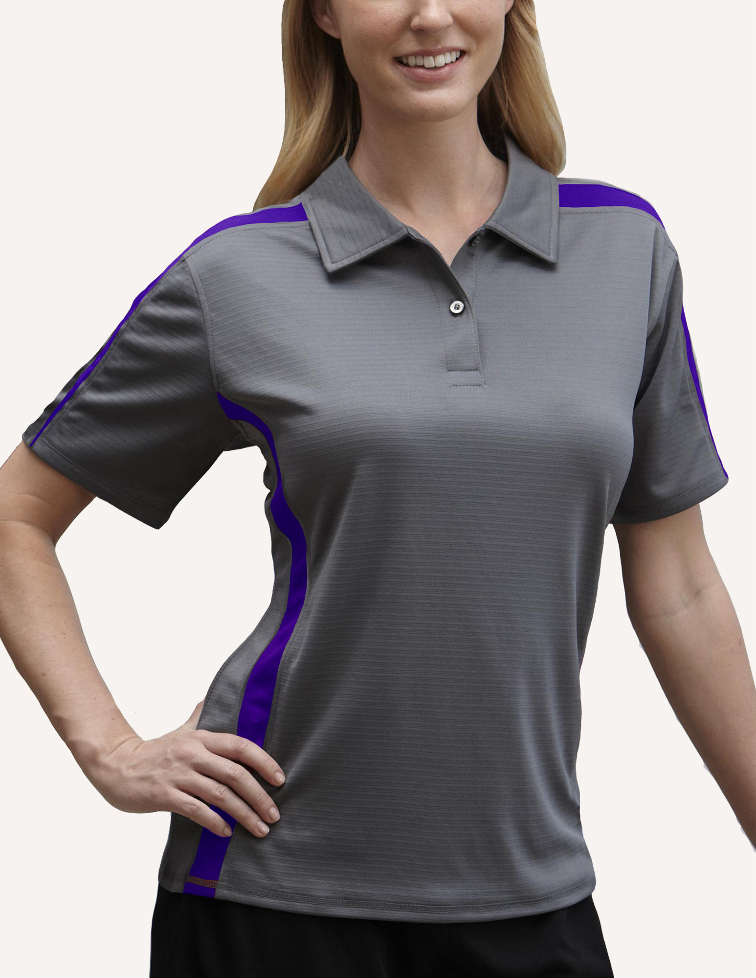 Ladies' Titan Ottoman - Color Block Polo Shirt 8