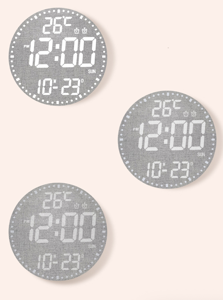 12" Digital Wall Clock with remote control 11