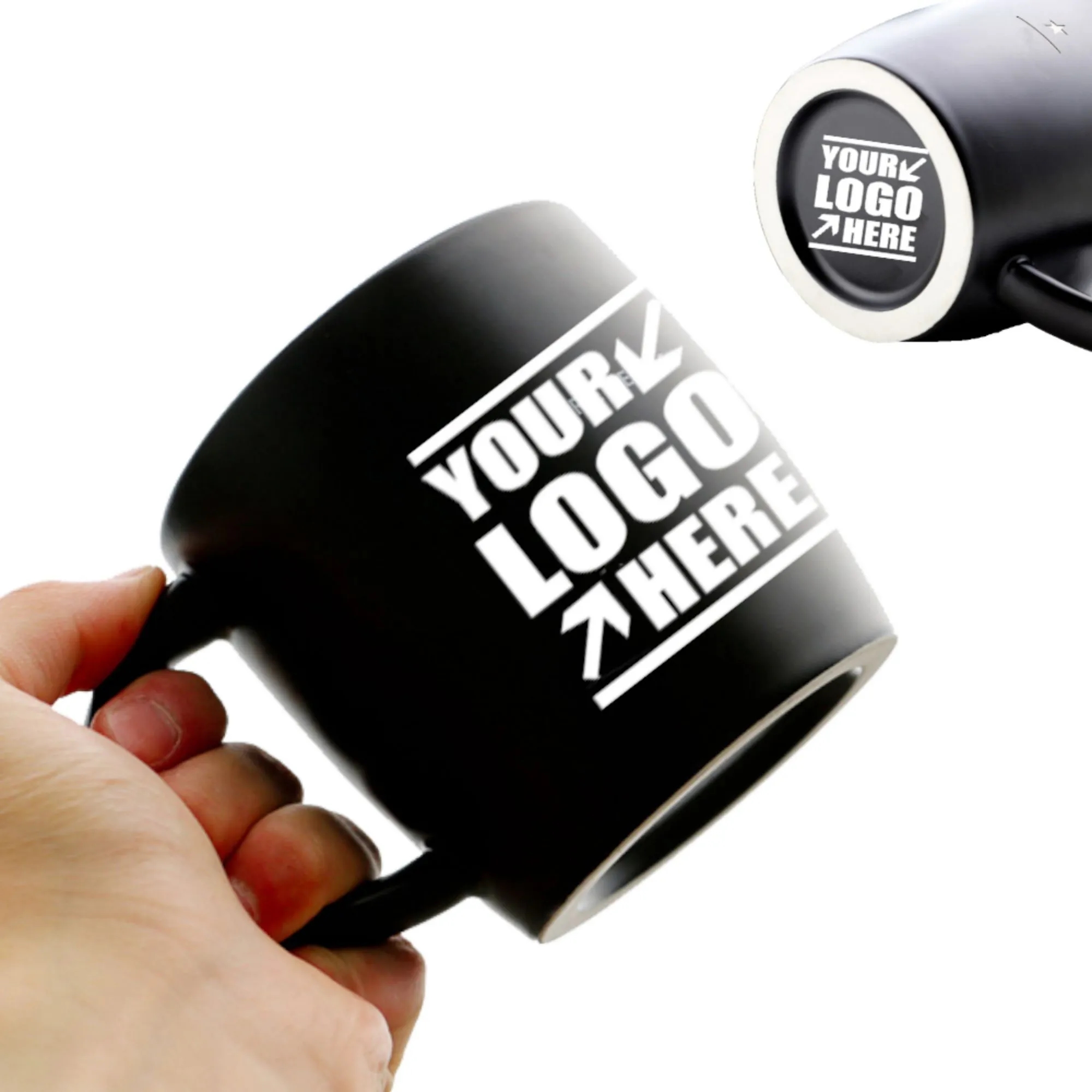 16 OZ Ceramic Matte Black Coffee Mug