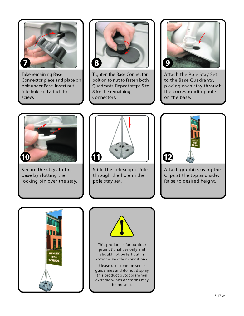 10' Giant Flagpole Replacement Banner 9