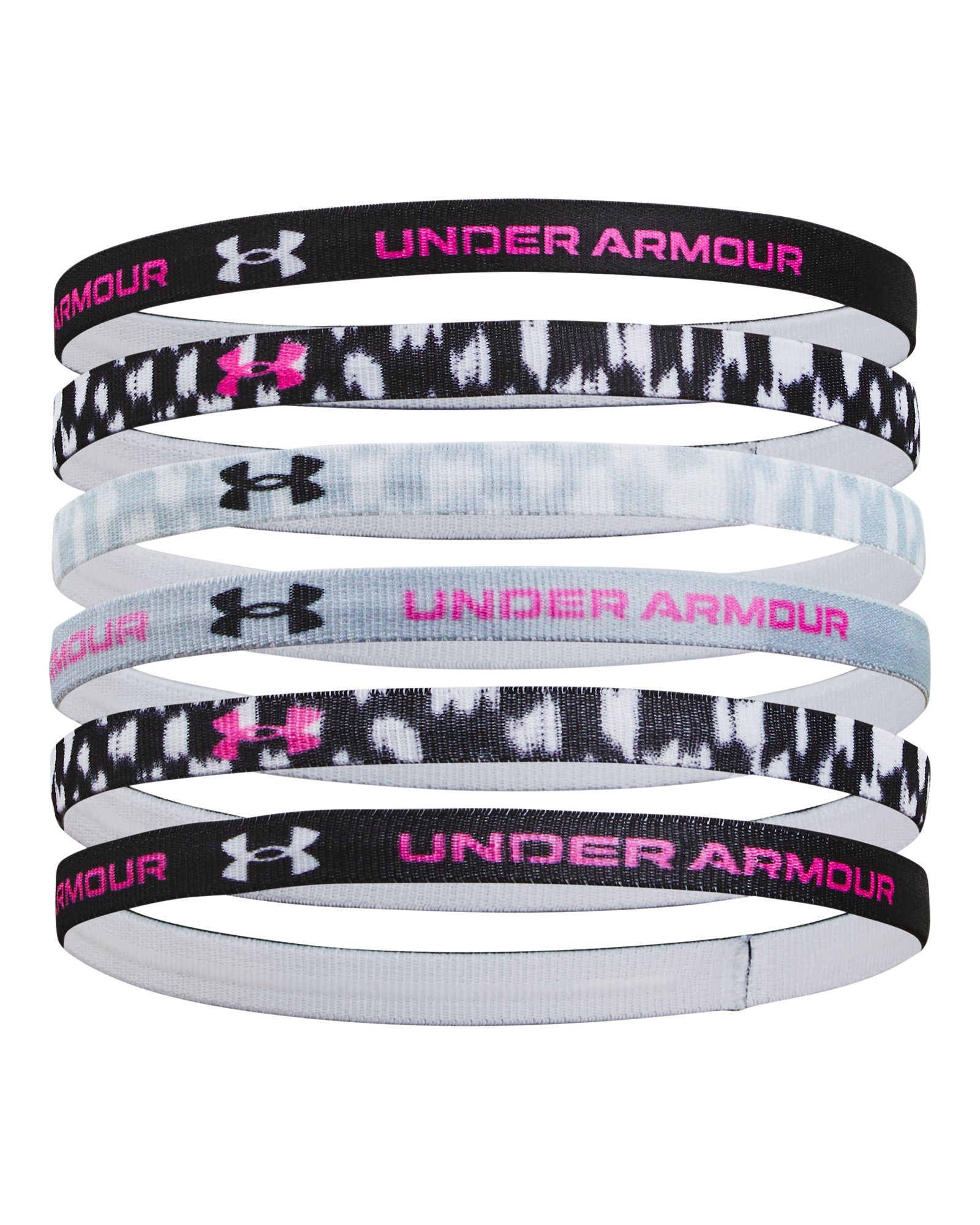 UA Graphic Girls' 6 Pack Headbands 22