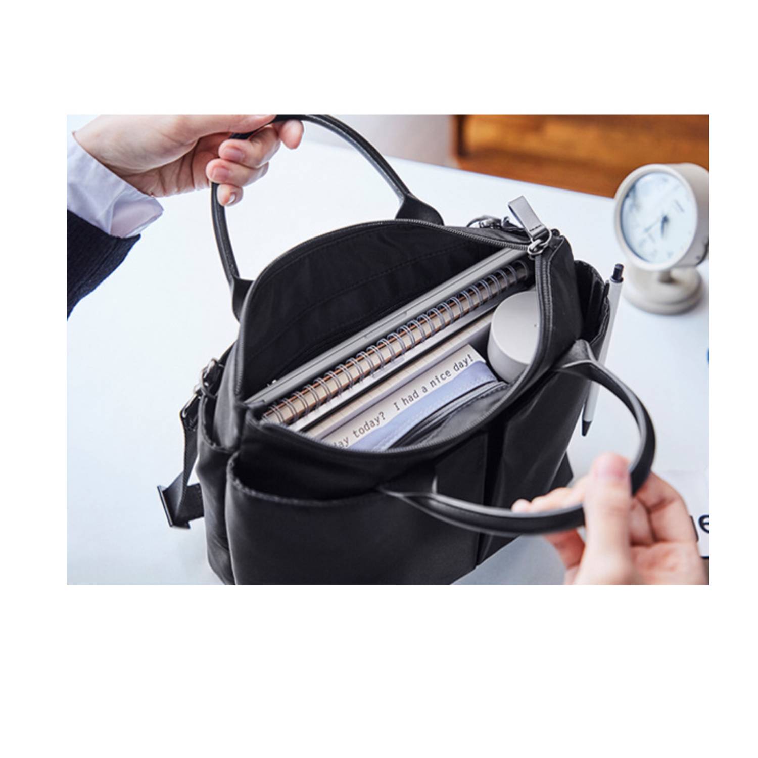 Business Oxford Cloth Briefcase Crossbody Bag 5