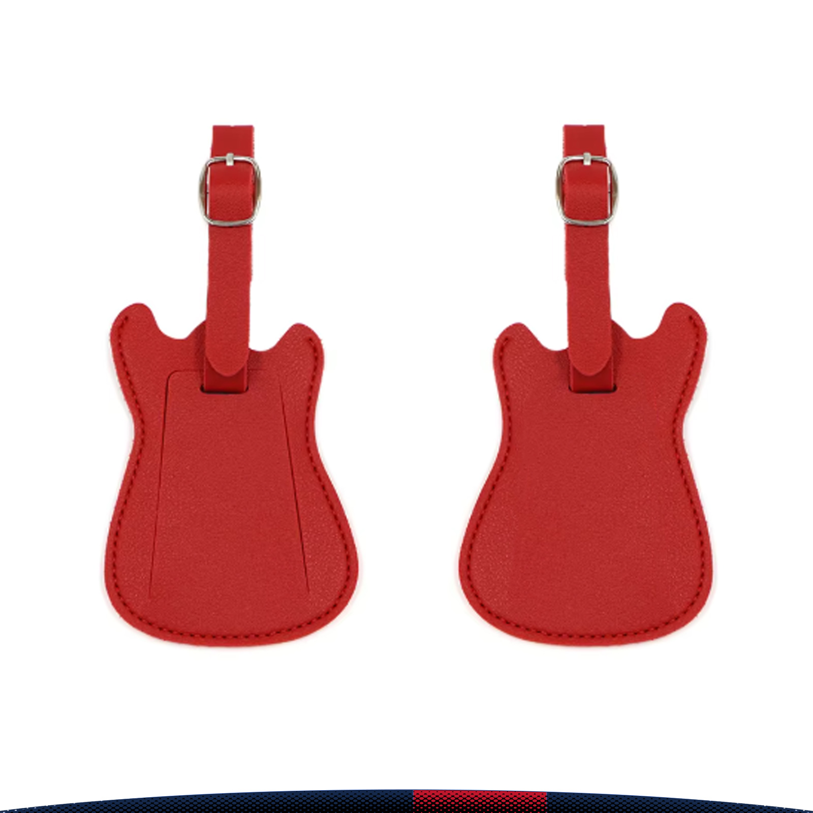 Travdex Guitar-Shaped PU Leather Luggage Tag 7
