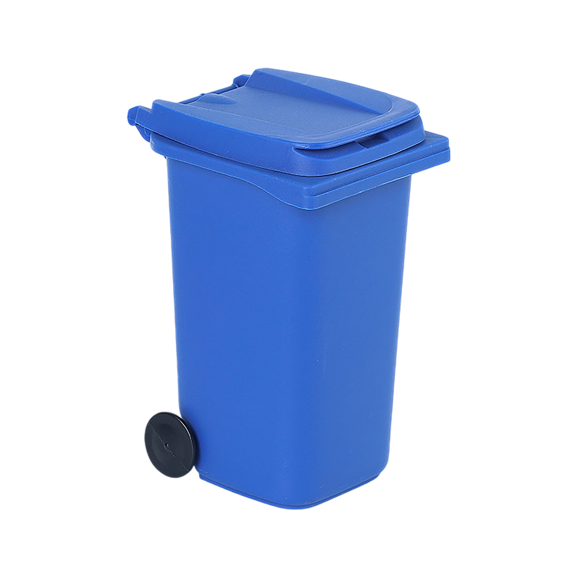 Plastic Mini Trash Can With Lid And Wheels 4.96 x 3.5 x 2.83" 5