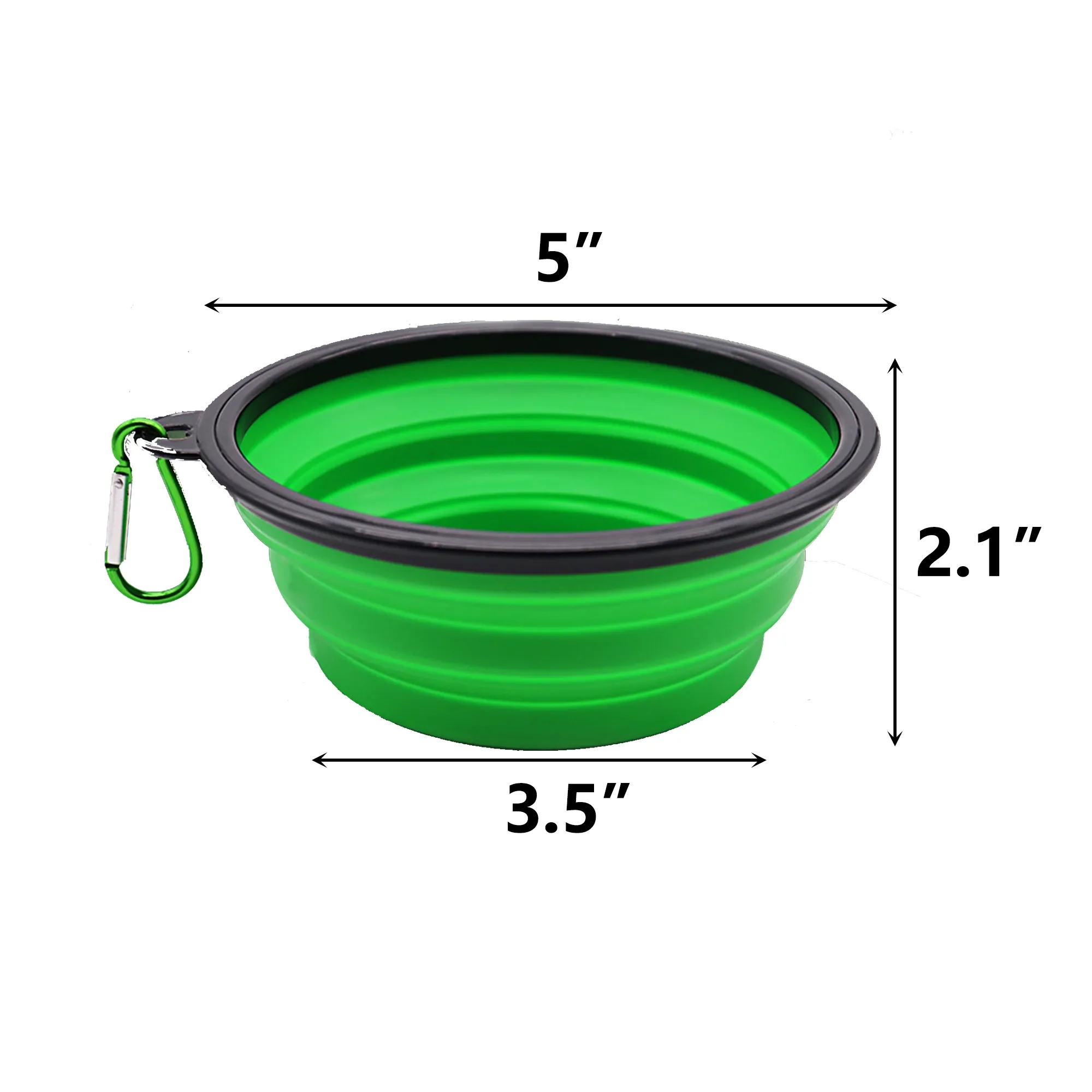 MOQ20 TPE Folding Soft Pet Dog Bowl 2