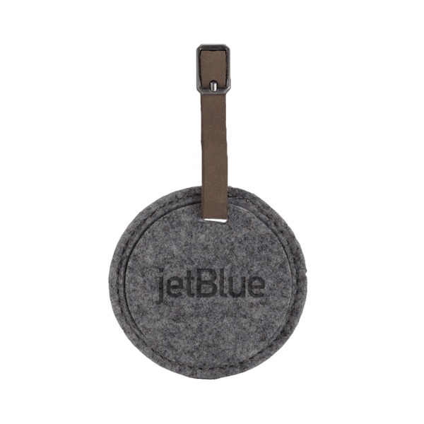 Juniper Felt Round Luggage Tag 2