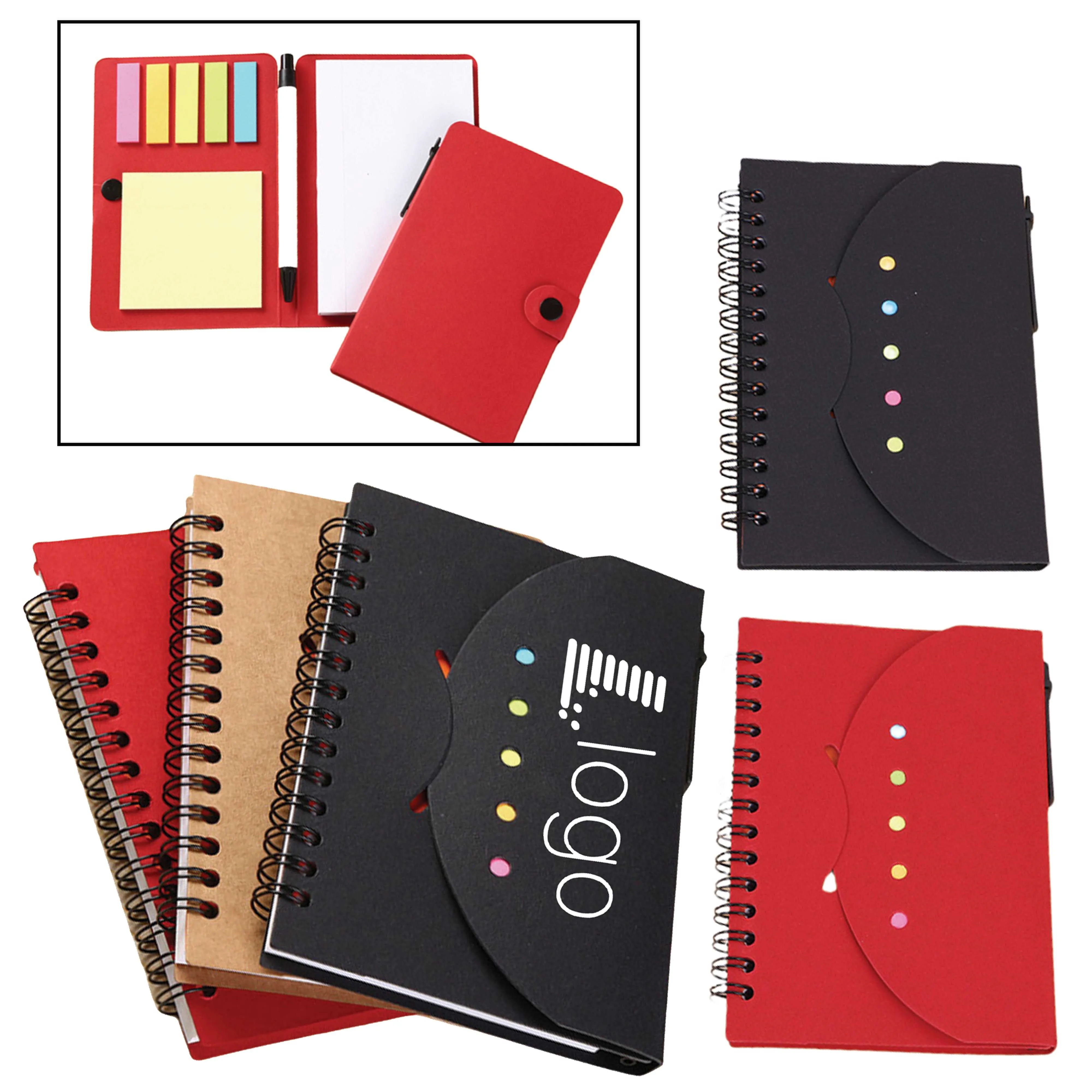 Spiral Bound Notebook With Pen Holder 2