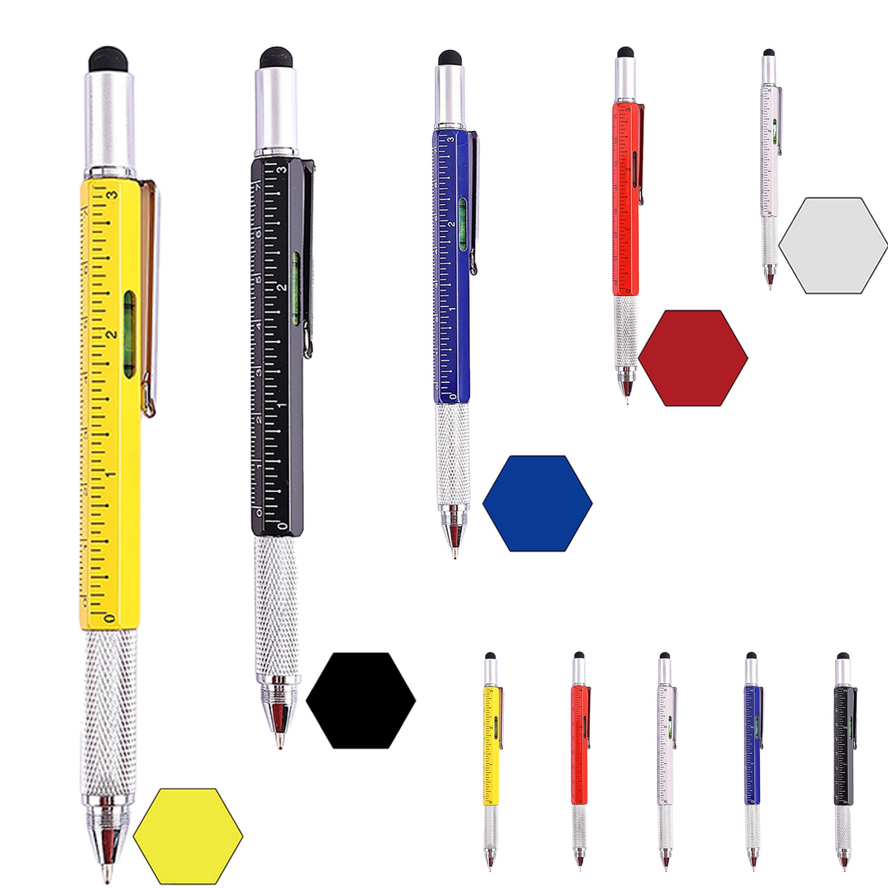 6-in-1 Multifunctional Ballpoint Pen With Screwdriver 3