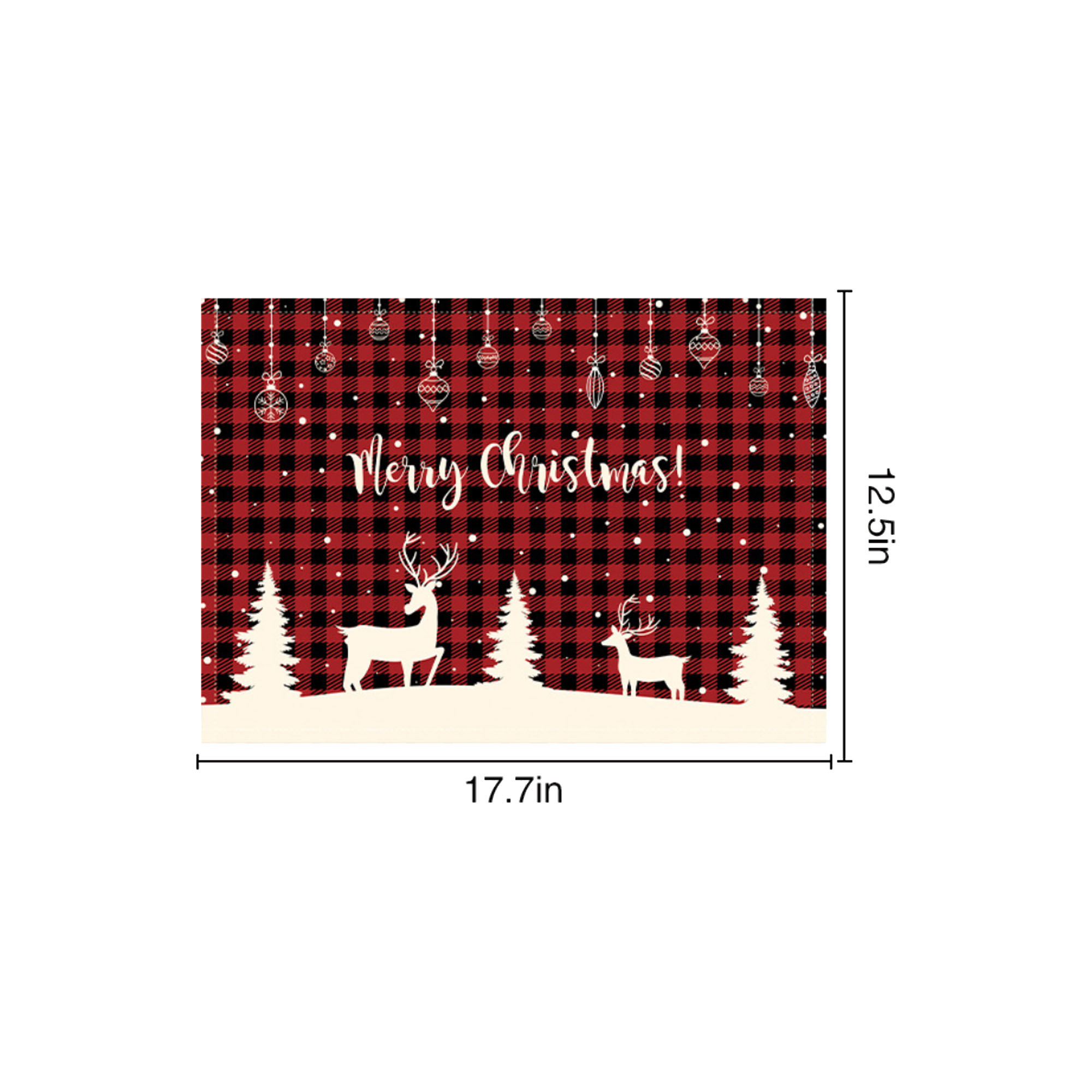 MOQ100 Christmas Festive Atmosphere Tablecloth 3