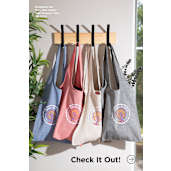 Bungalow 5oz Recycled Cotton Twill Shopper Tote 7