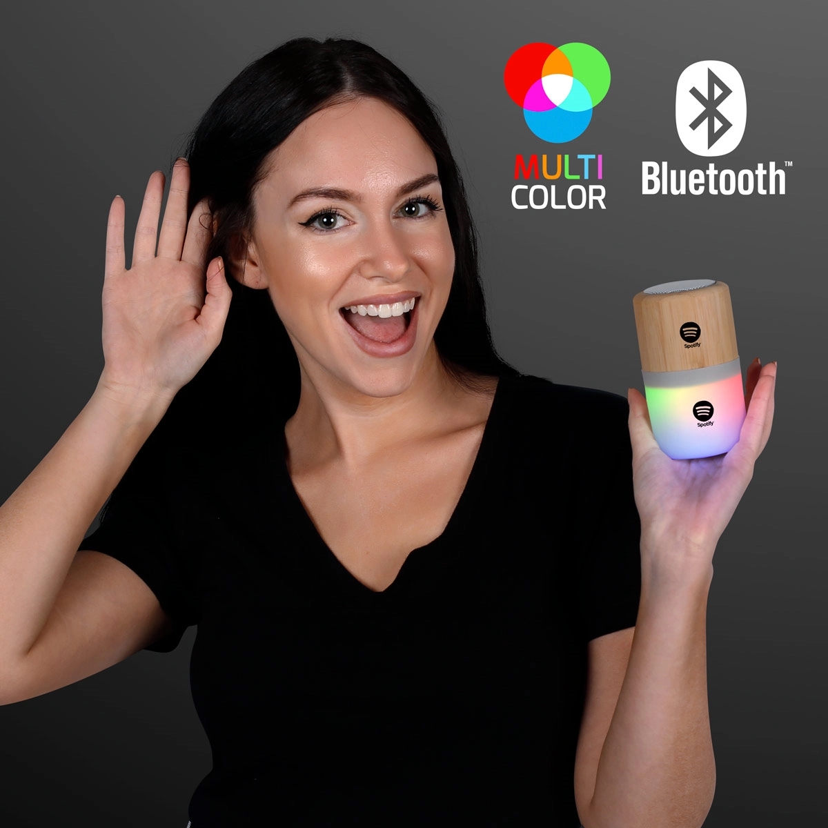 4.25" Light Up Speaker, Bluetooth + Rechargeable 2