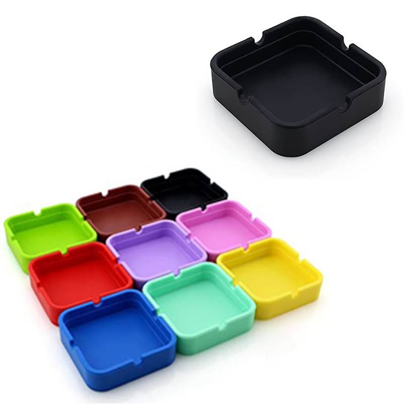 Square Silicone Ashtray for Cigarettes 1