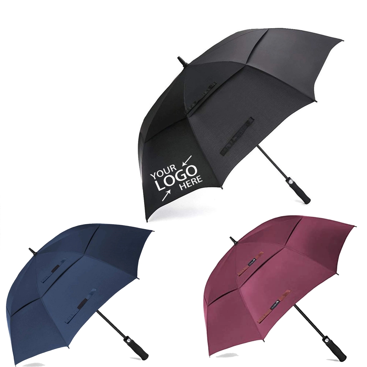 Automatic Open Double Canopy Umbrellas 5