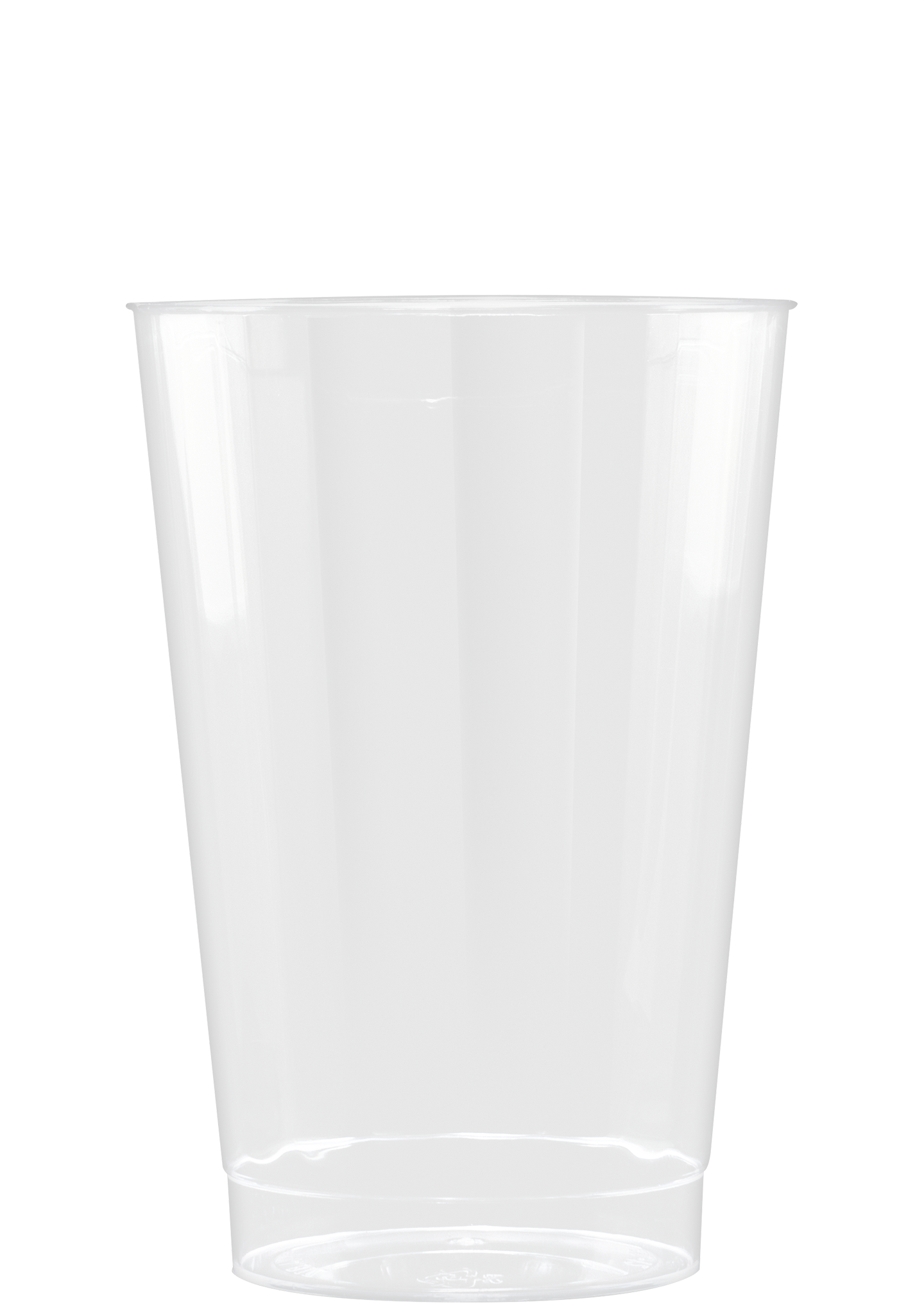 12 oz Hard Plastic Fluted Cup Clear Digital Print 3