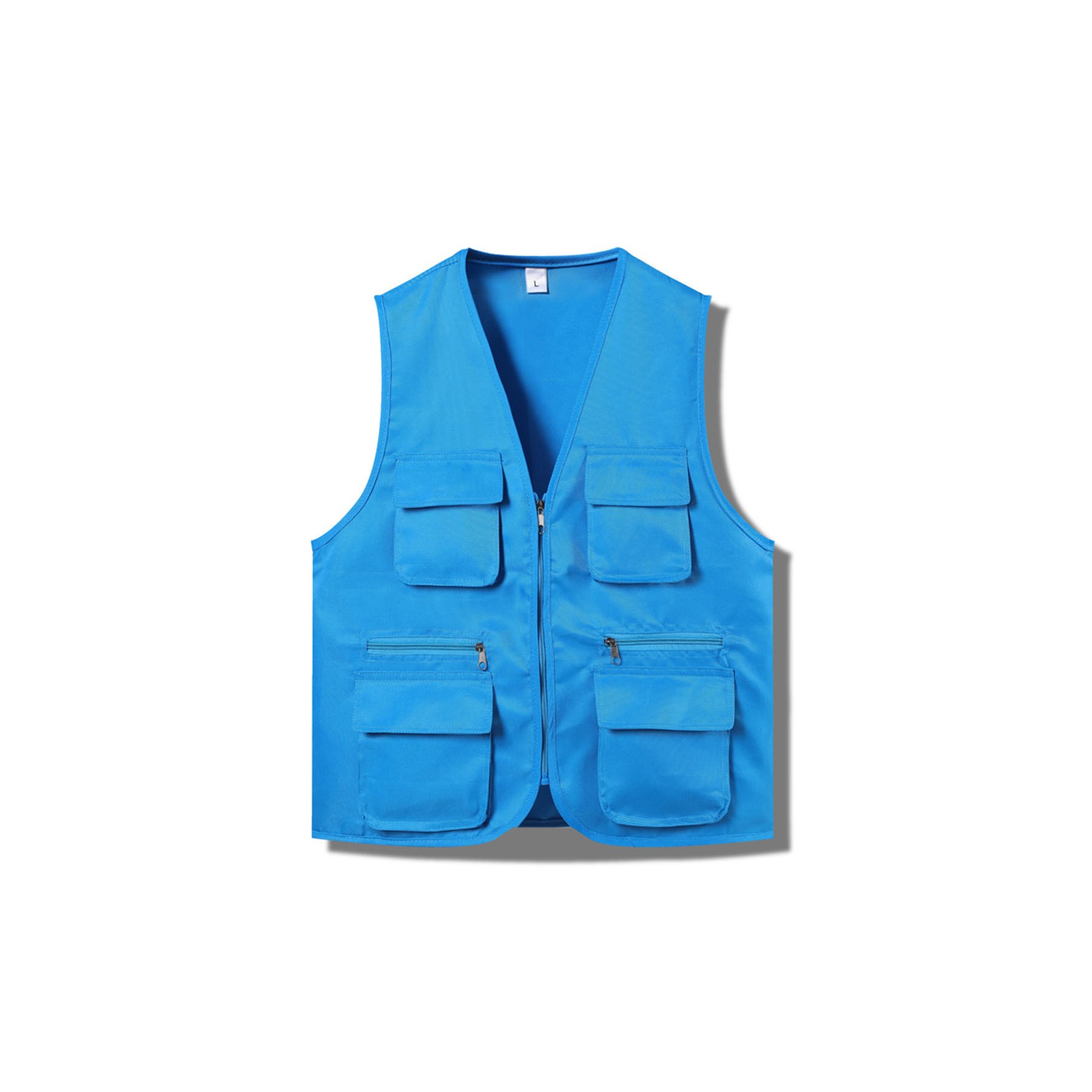 Multi-Pocket Work Clothes Vest Volunteer Vest 9