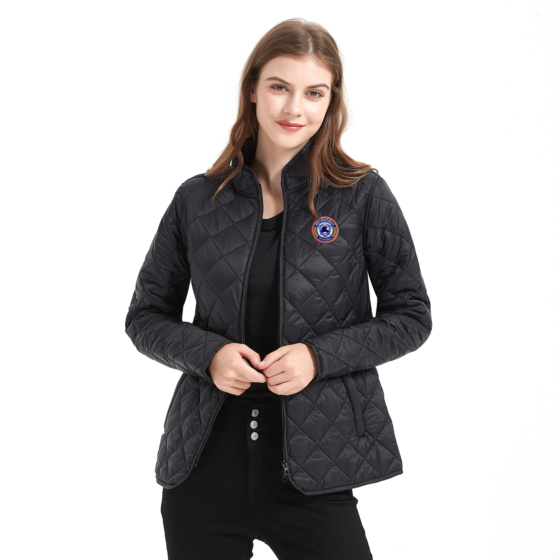 Women's Quilted Full Zip Jacket 7