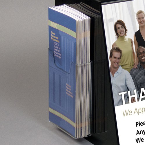 Clear Pocket for Suggestion/Registration boxes 4"w x 6 5"h