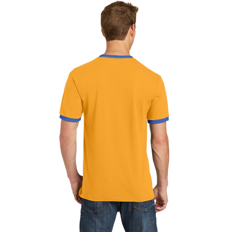 Port & Company Core Cotton Ringer Tee. 6
