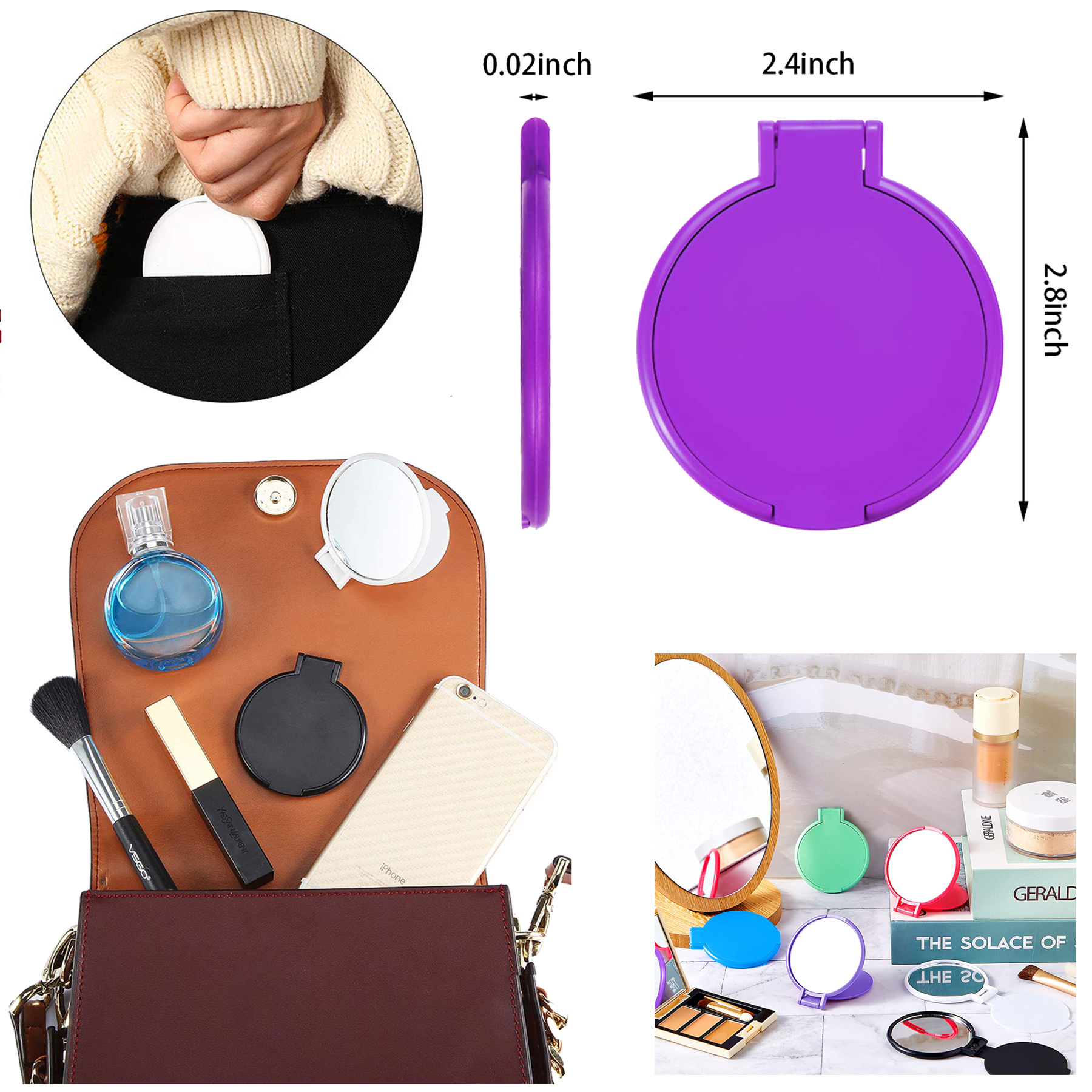 Mini Folding Compact Mirror