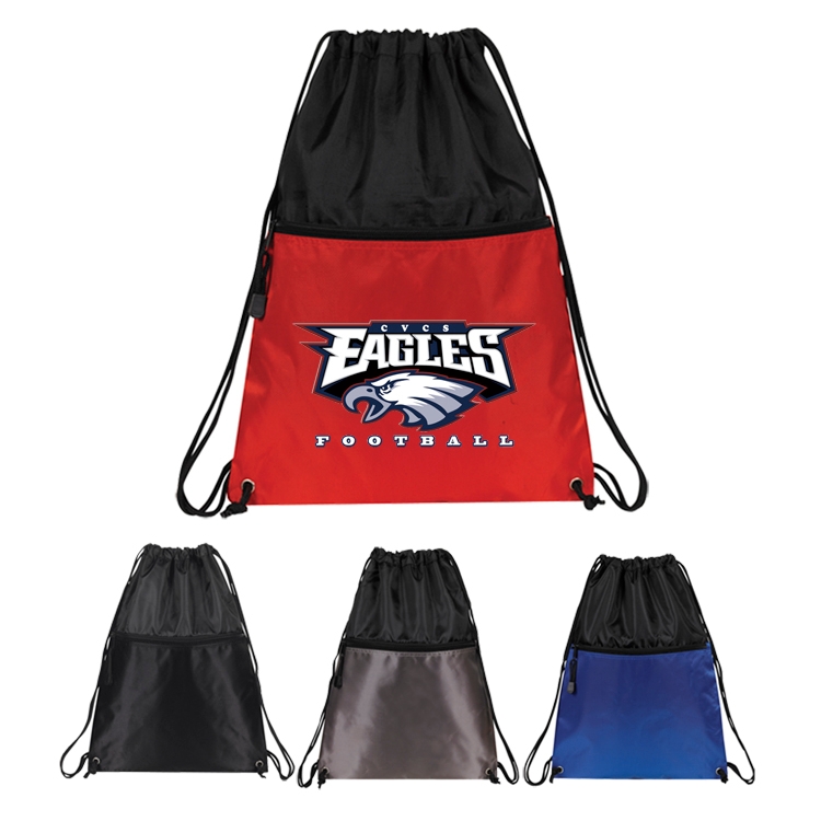 Dobby Nylon Drawstring Backpack (Bag, Backpack) 6