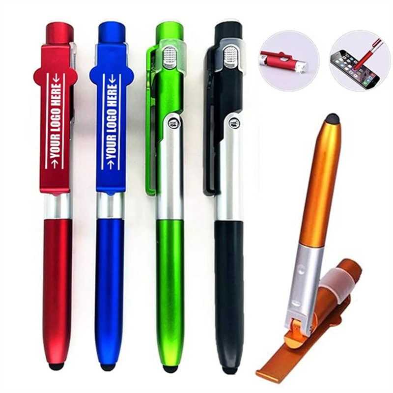 4 in 1 Fold Stylus Phone Stand Pen with Flashlight 1