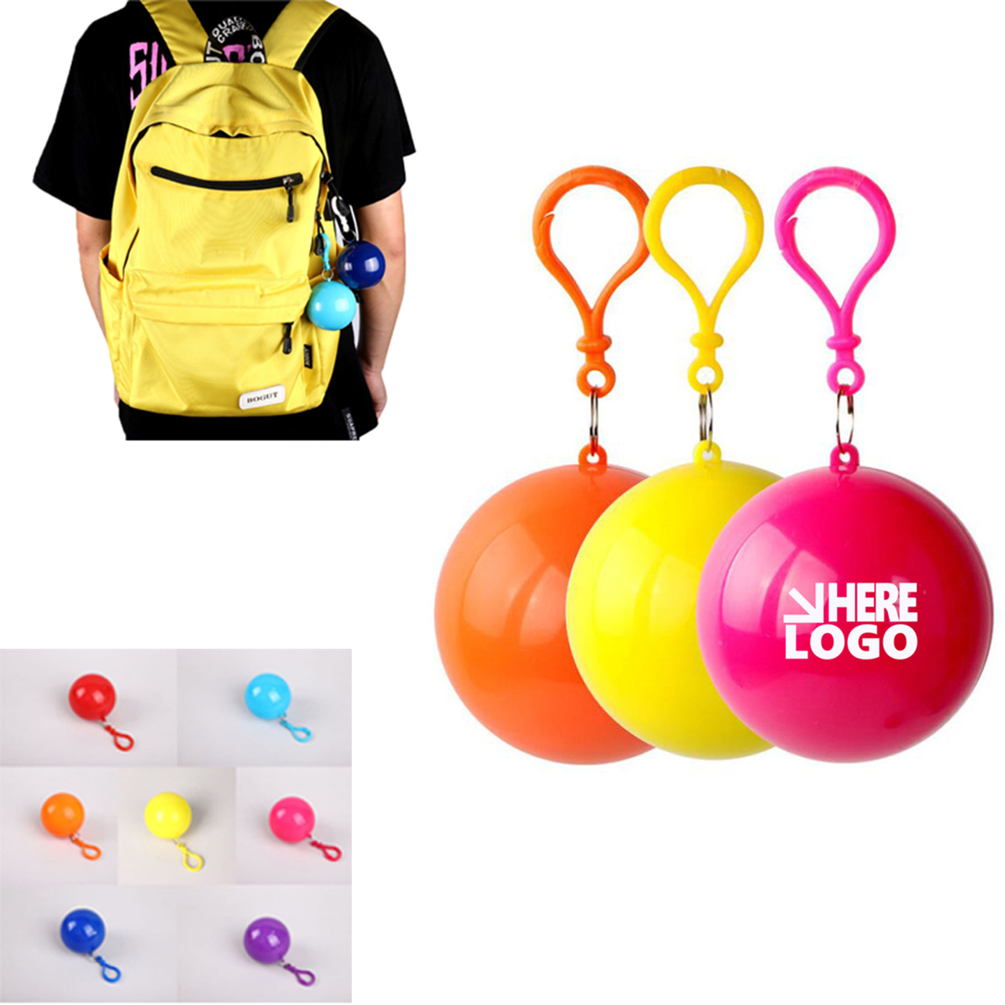 Disposable Portable Raincoat Ball 1