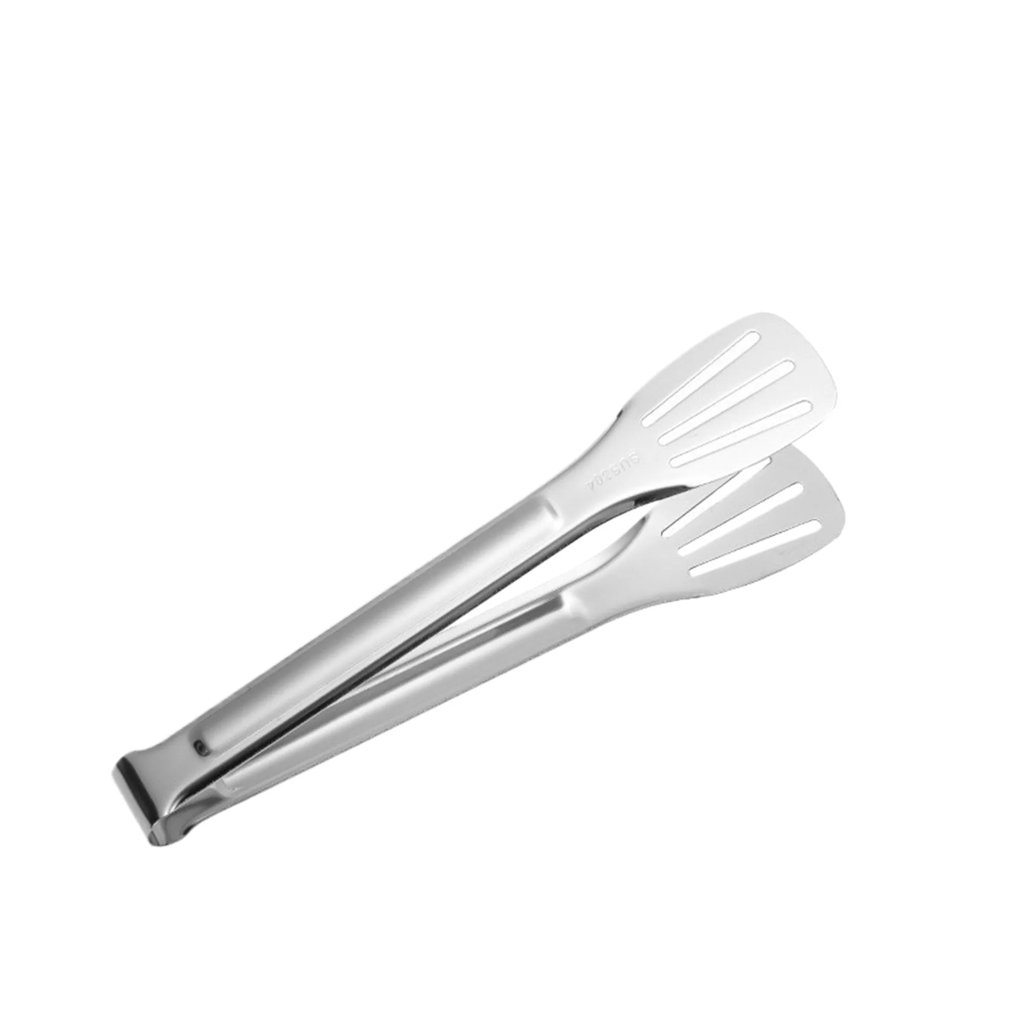 MOQ100 9" 304 Stainless Steel Food Tongs Thick BBQ Clamp 2