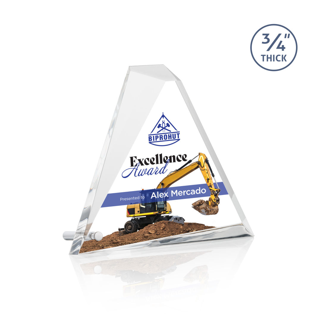 Mosaic Triangle VividPrint™ Award - Silver 11