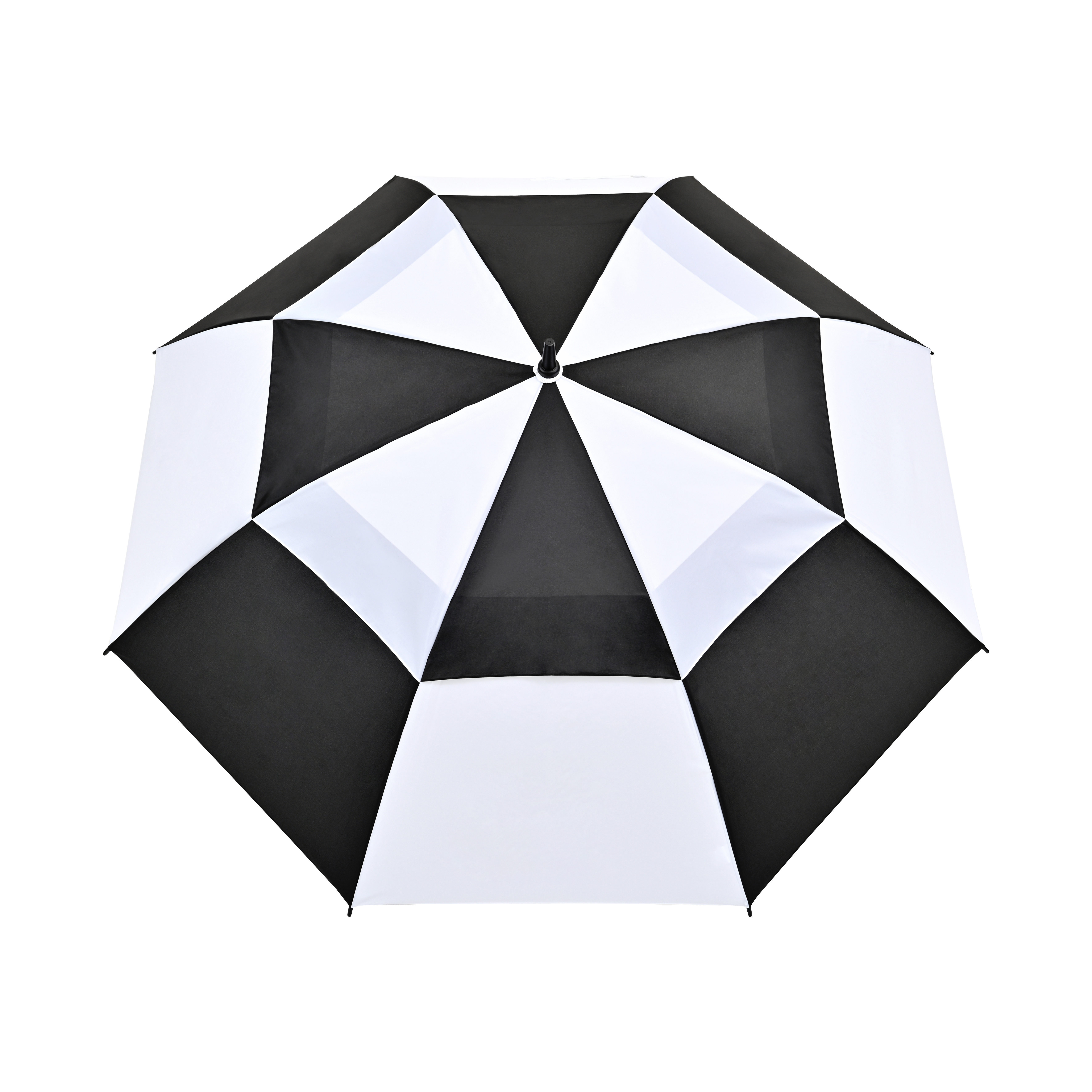 Elements 60" Recycled rPET Auto Open Dual Canopy Golf Umbrella 9
