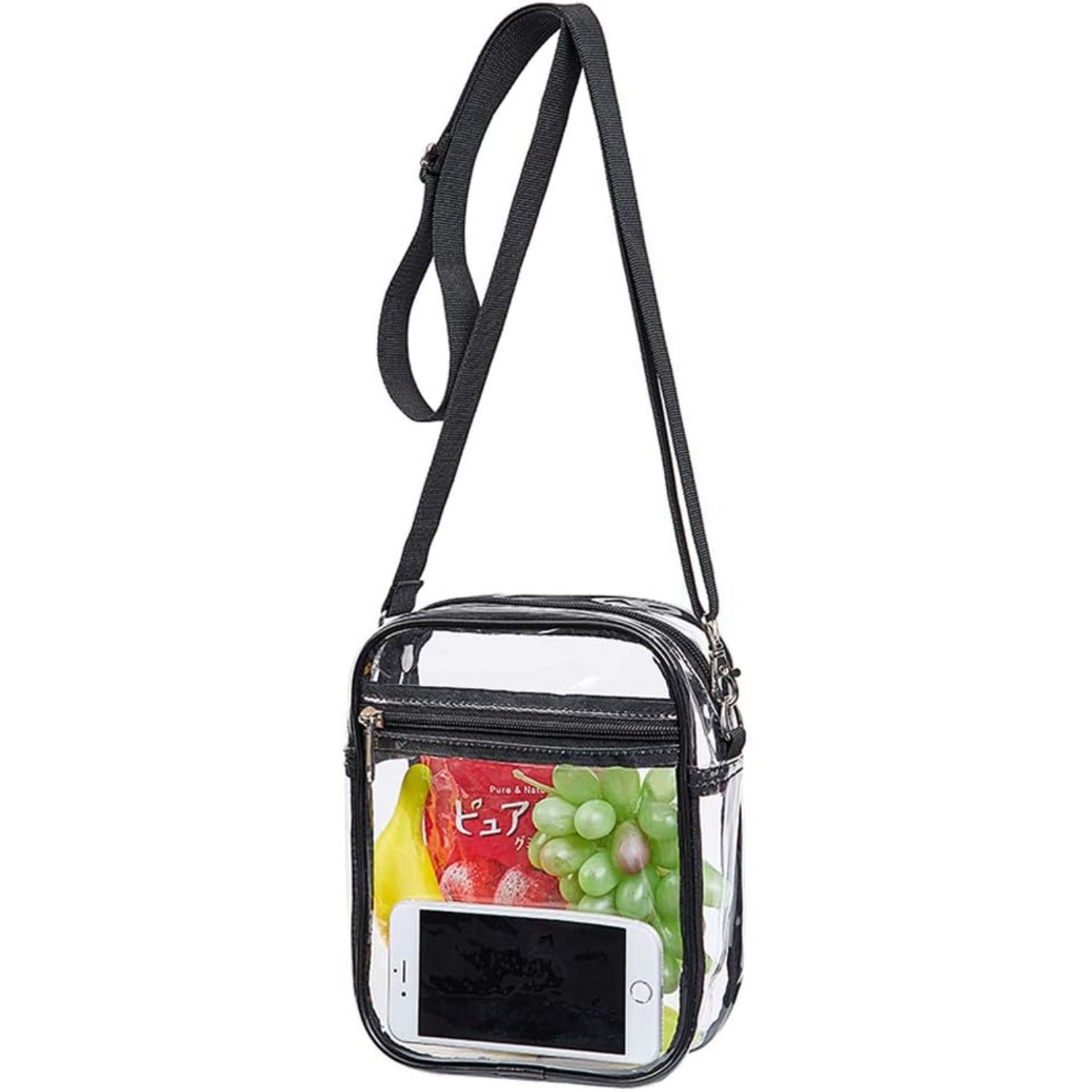 Rock'it 3-Day Messenger Handbag Clear PVC Transparent Crossbody Bag 6